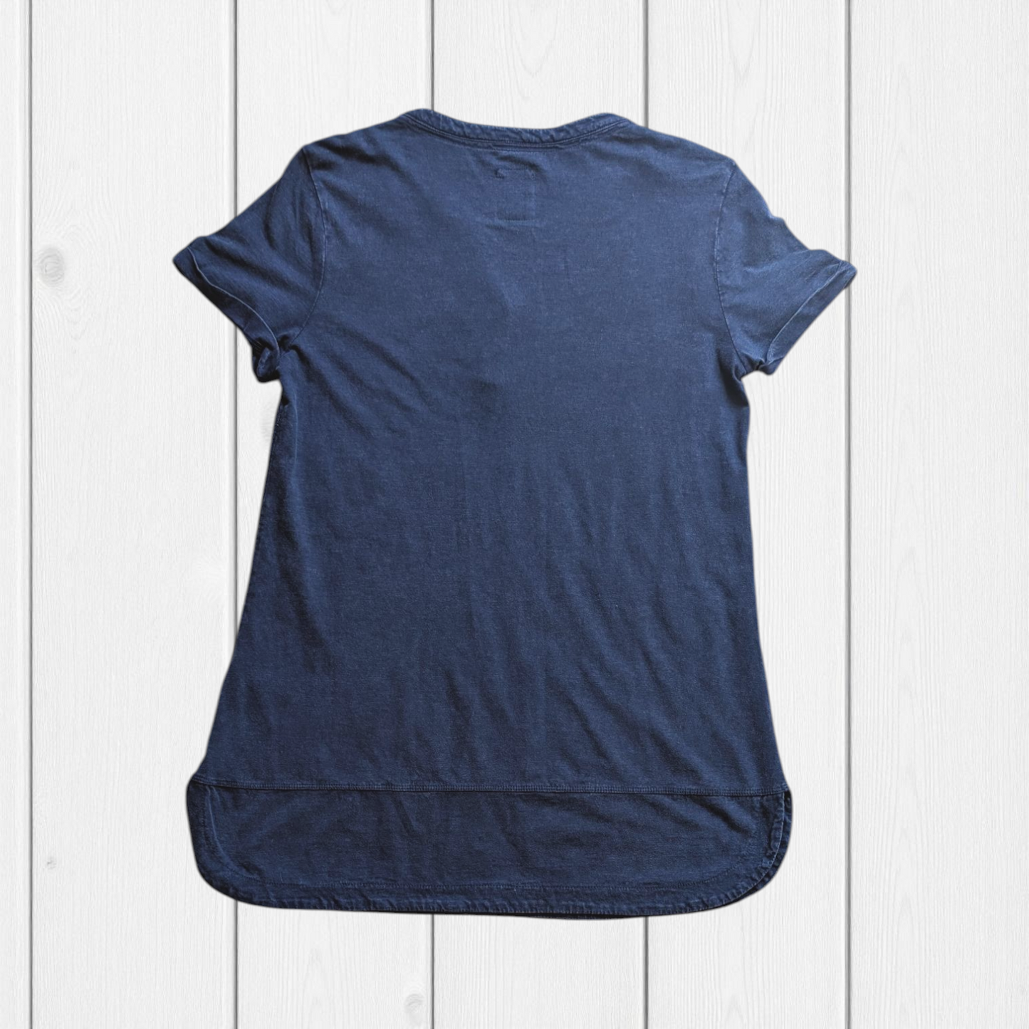 Boho Navy Embroidered Top