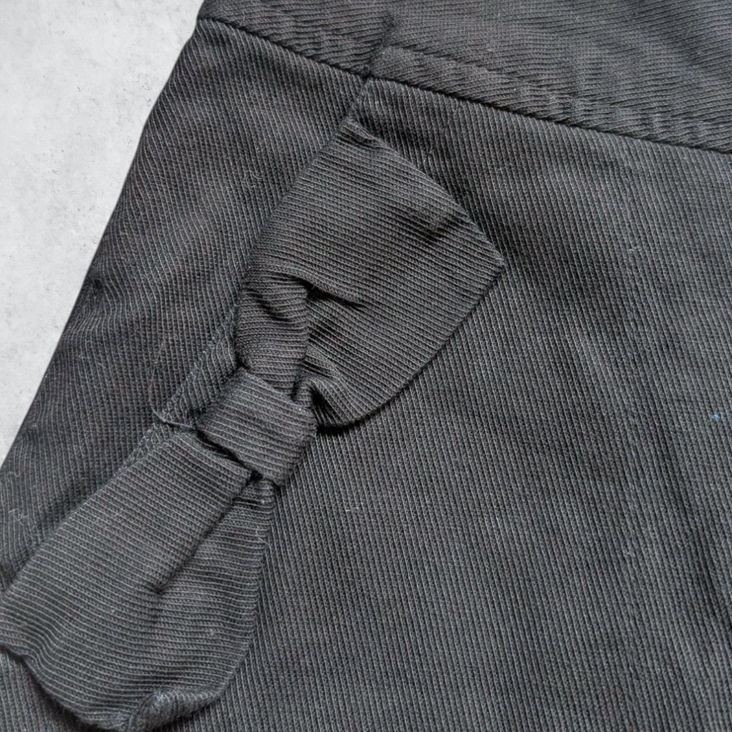 00's Black Bow Mini Skirt