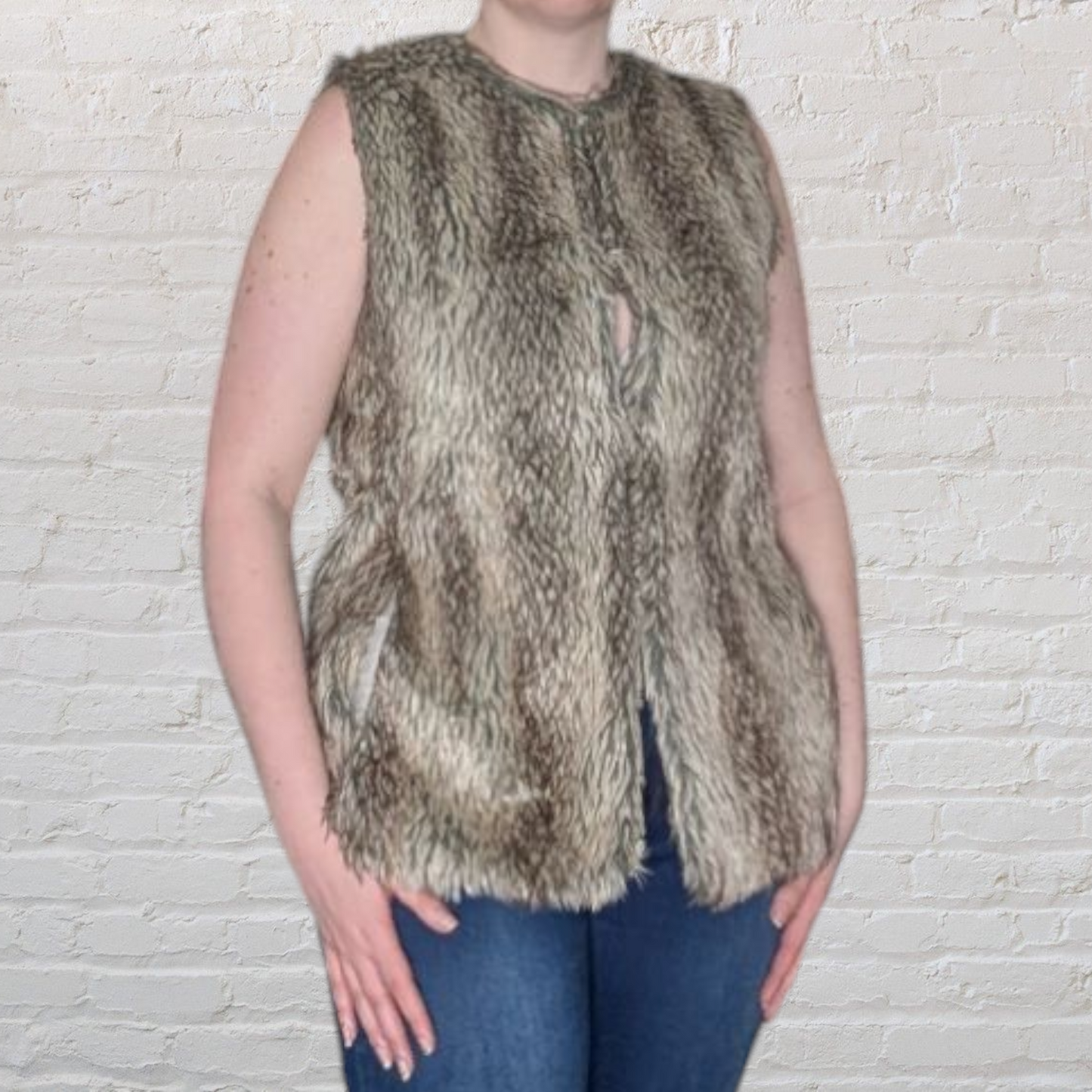 00's Faux Fur Gilet