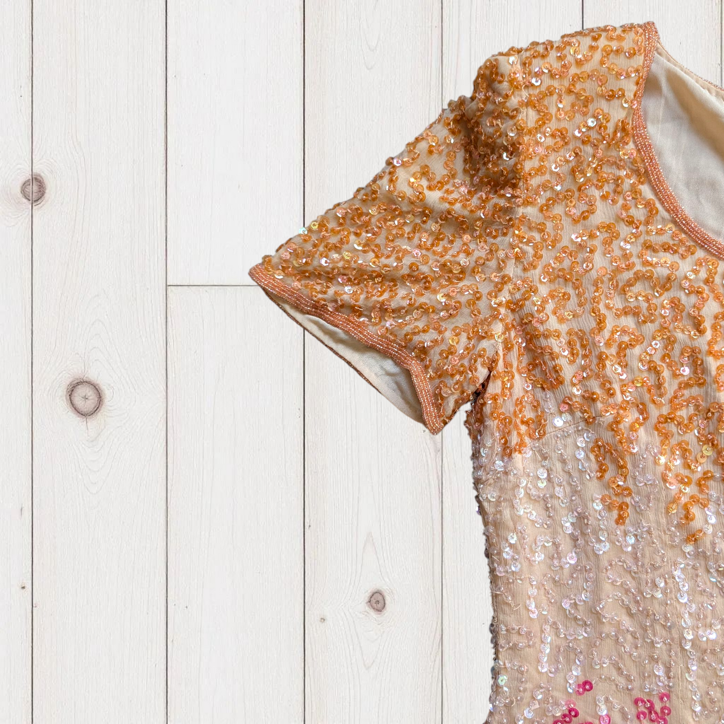 80s Frank Usher Beaded Top