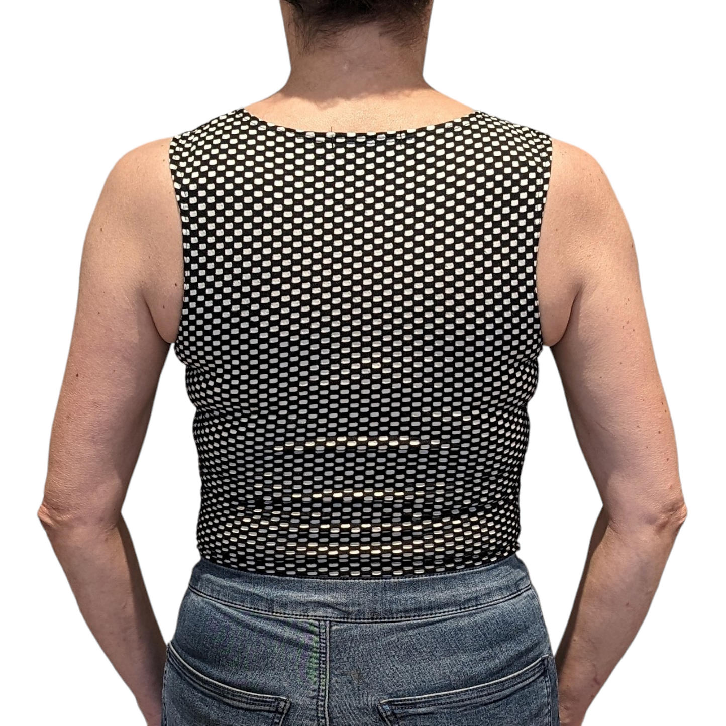 00's Checkerboard Crop Top