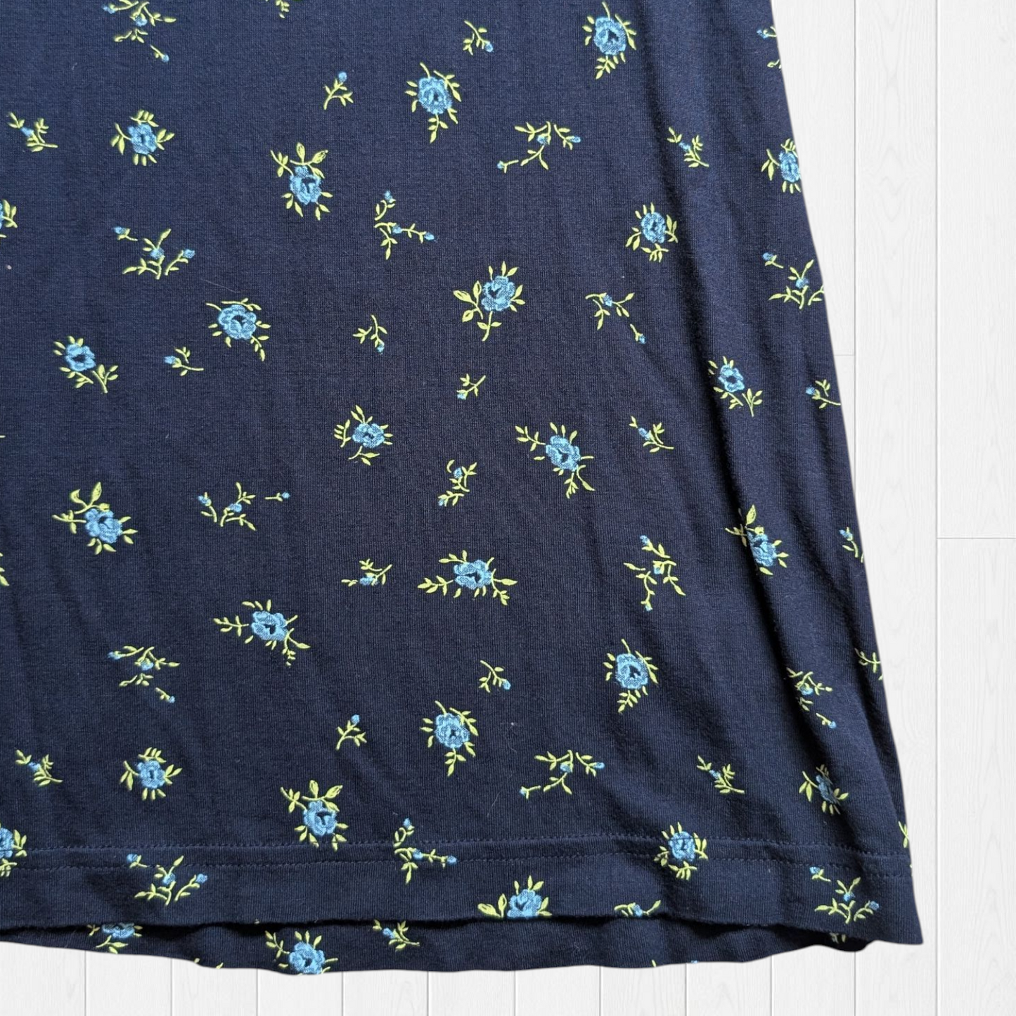00's Navy Blue Cottagecore Dress