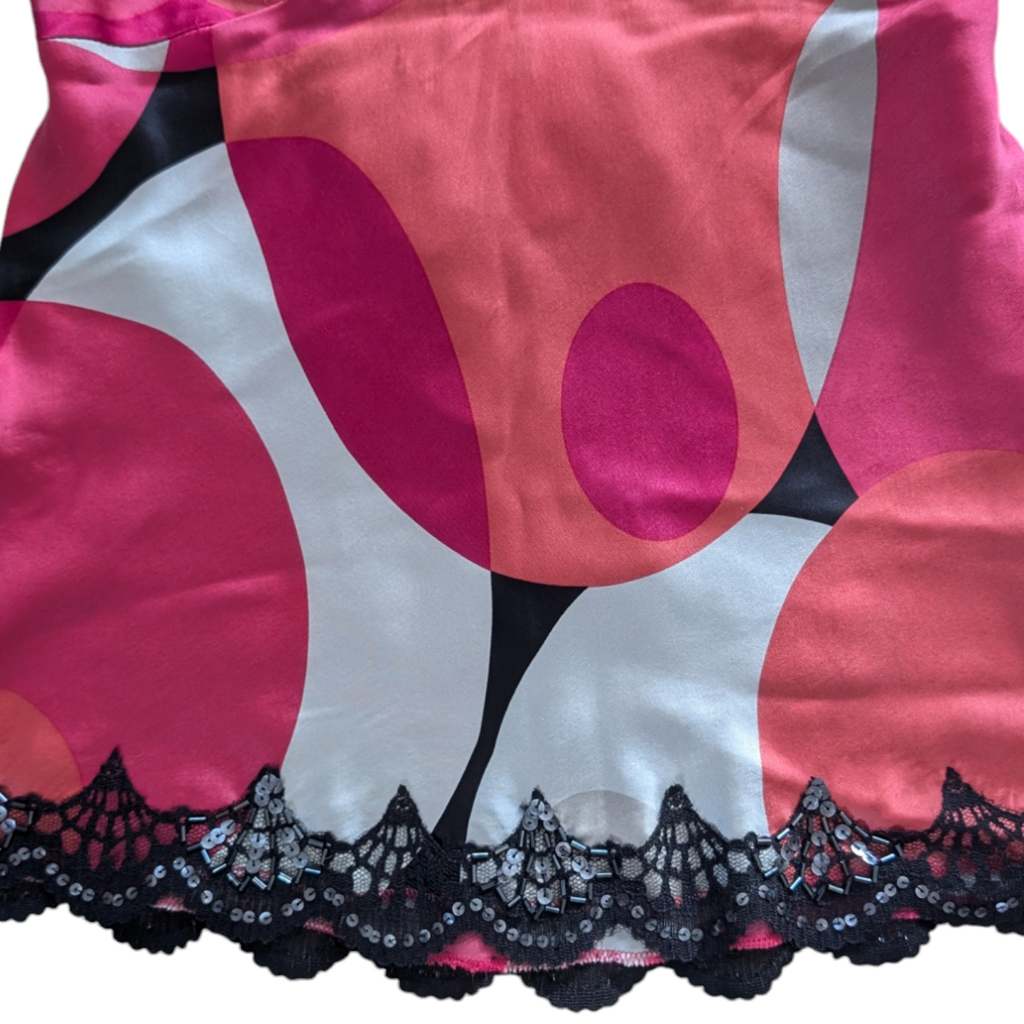 00's Pink & Black V-neck Cami