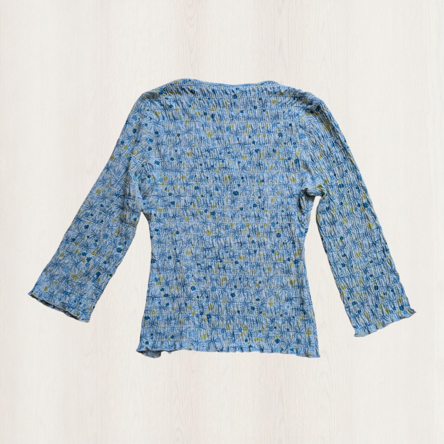 00's Cottagecore Shirred Top