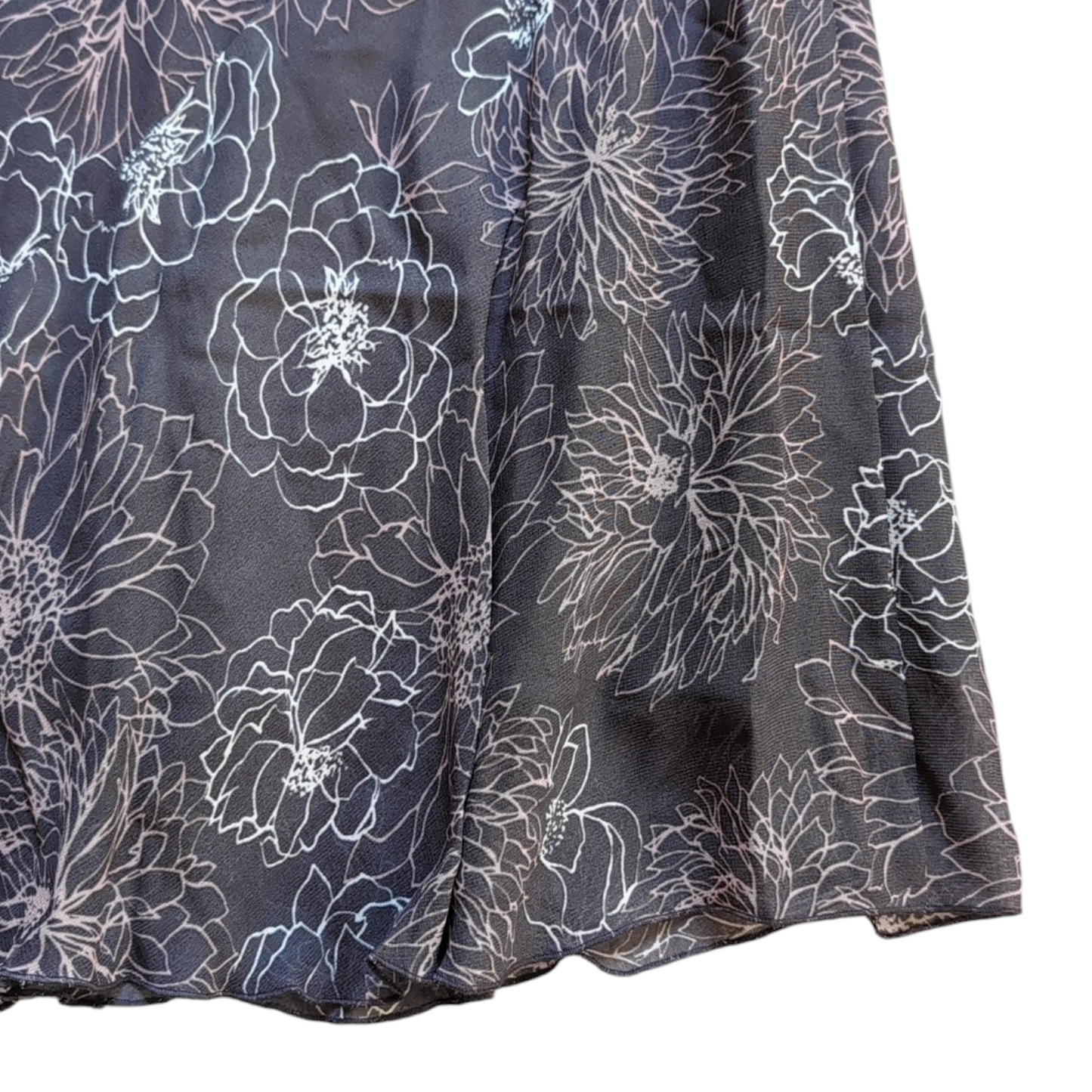 00's Floral Midi Skirt