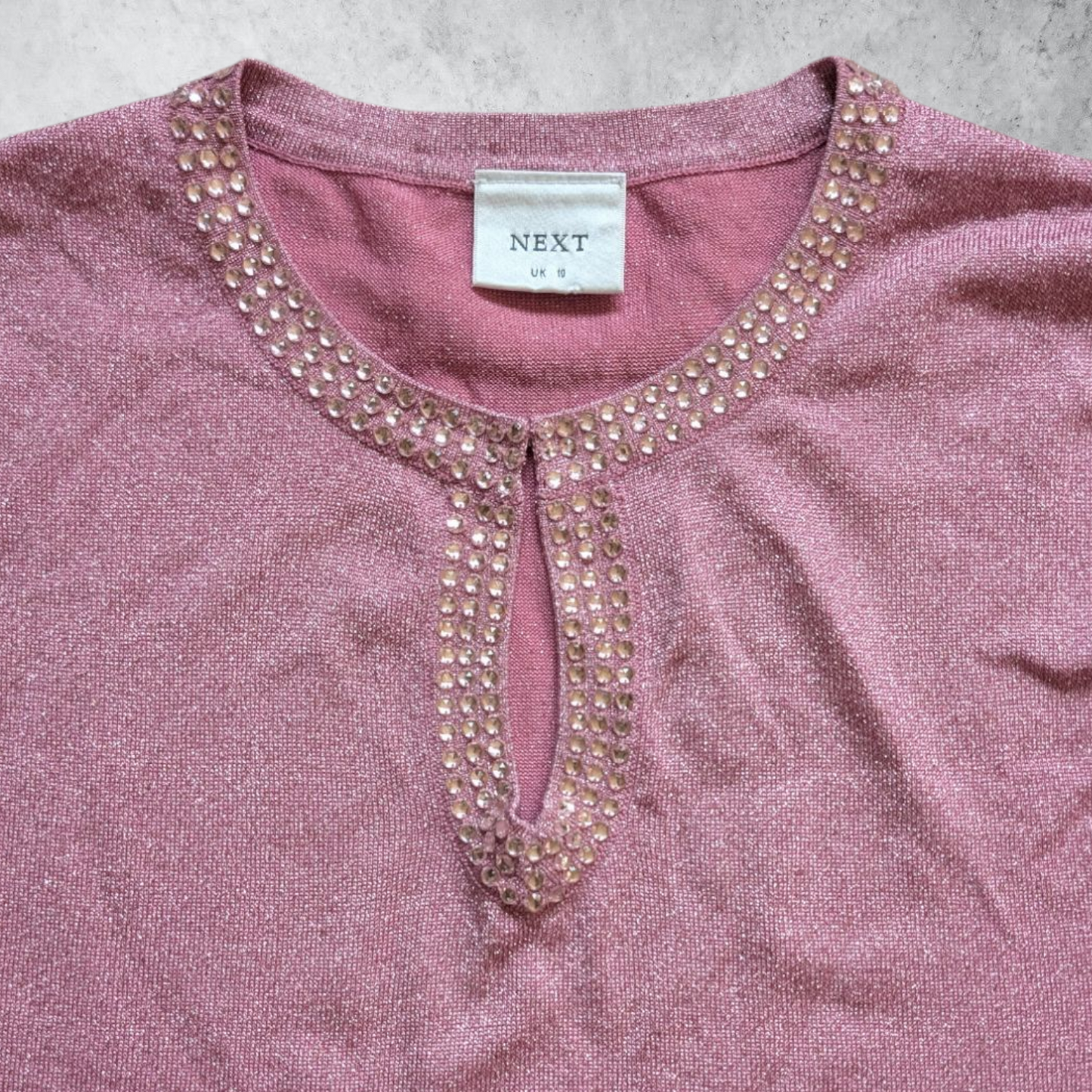 00's Pink Sparkly Top