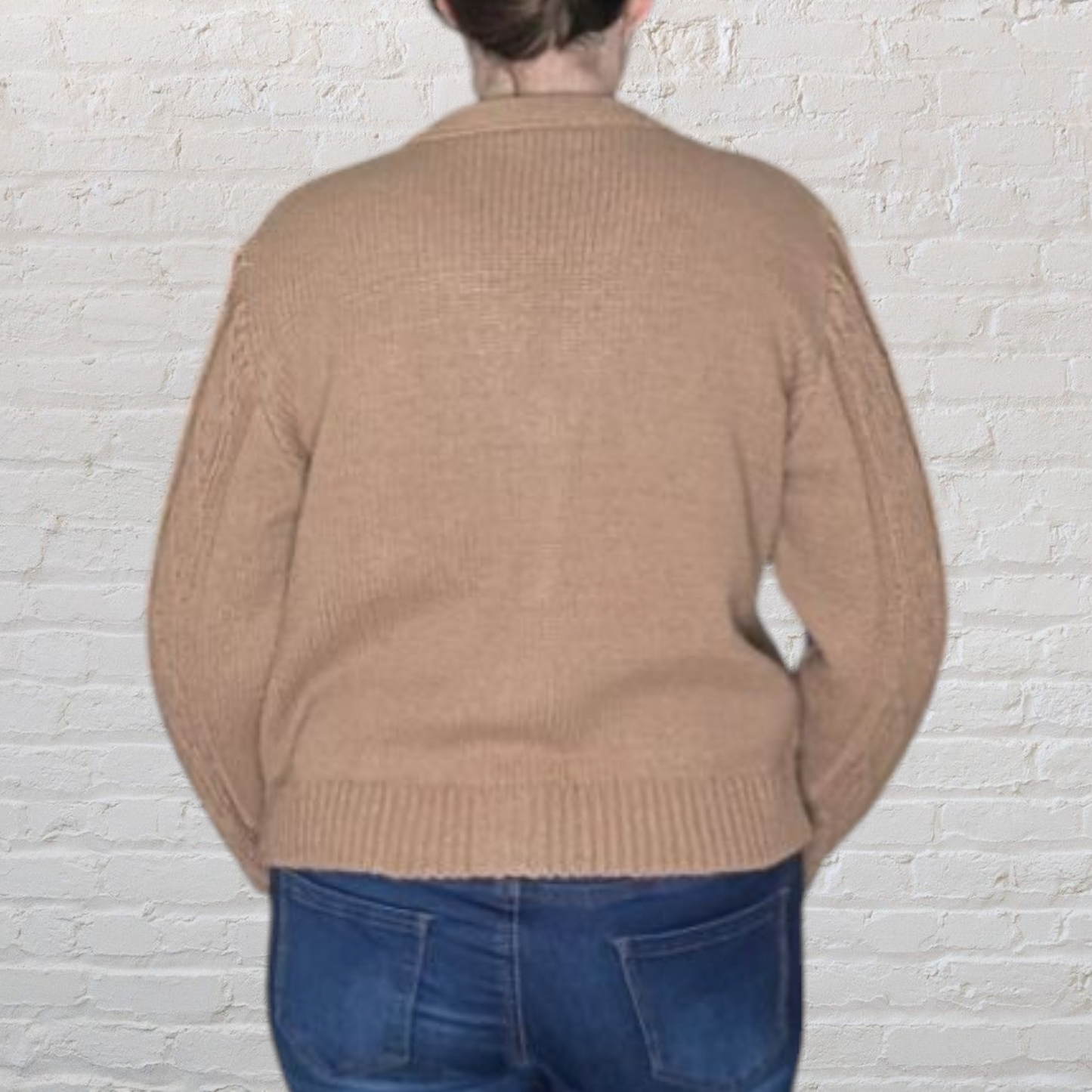 Brown Chunky Knit Cardigan