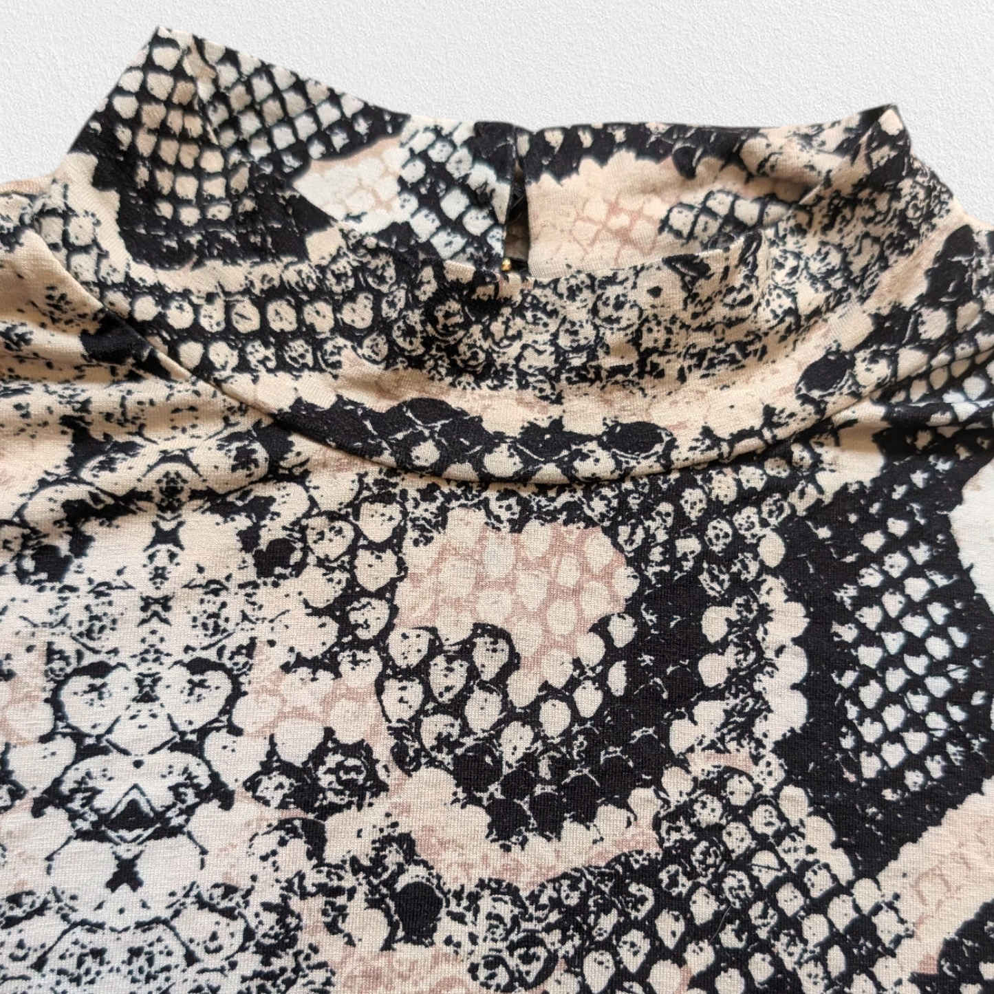 Snake Print Long Sleeve Top