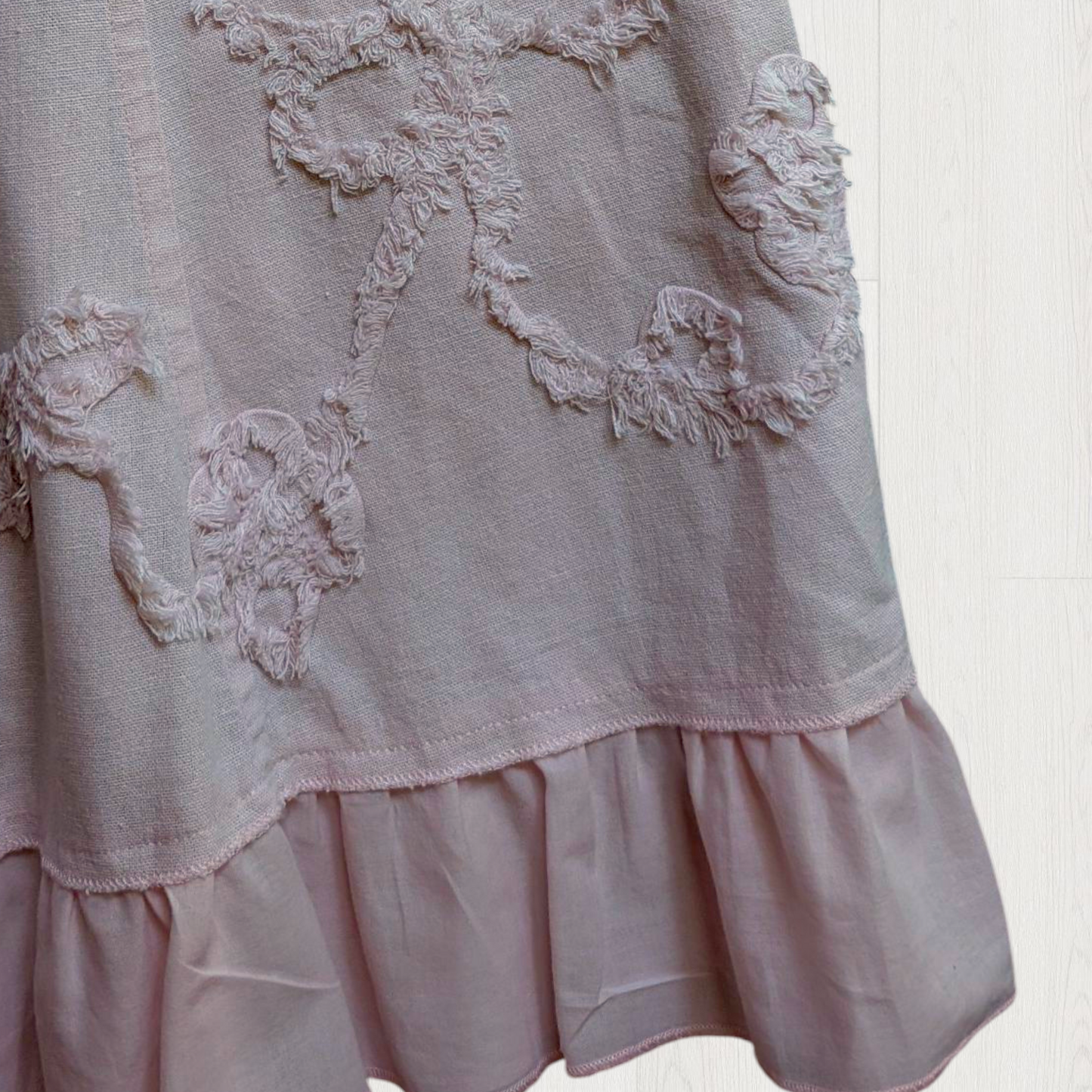 00's Blush Pink Midi Skirt