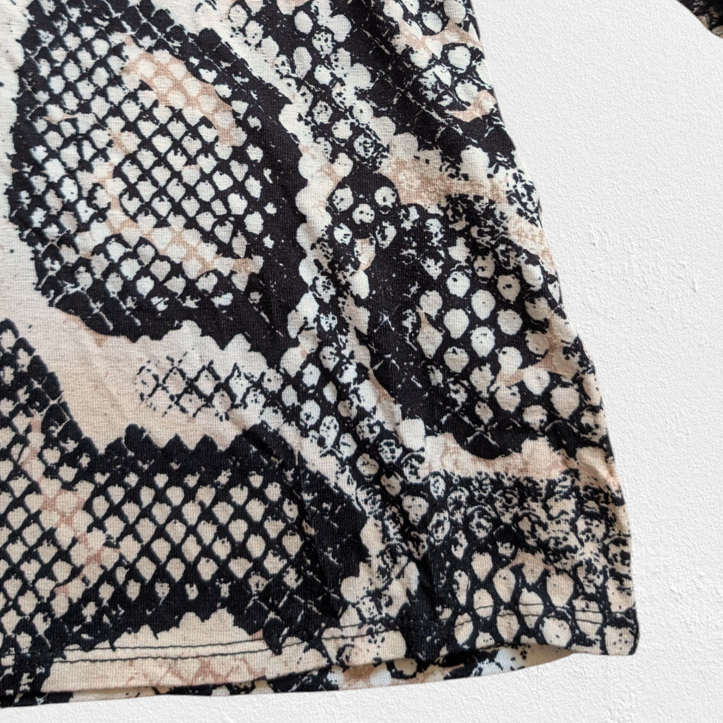 Snake Print Long Sleeve Top
