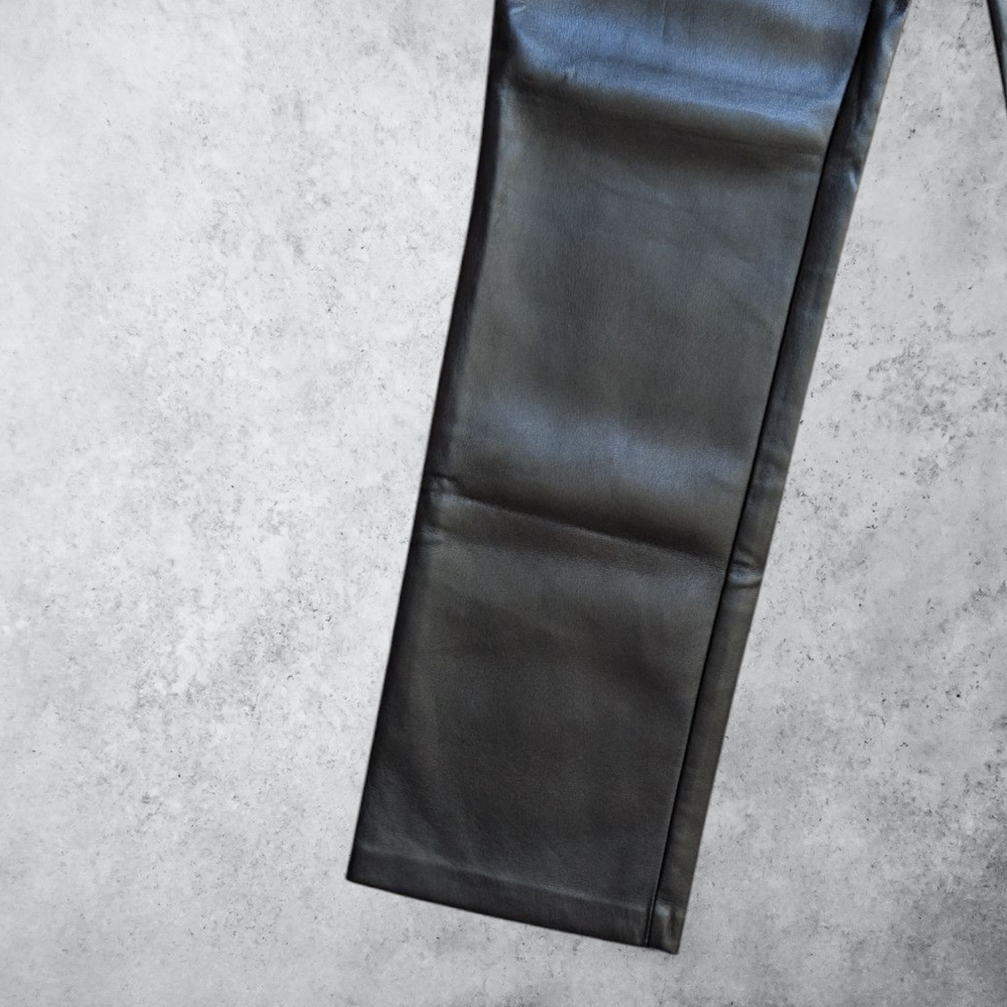 Guess Black Faux Leather Trousers