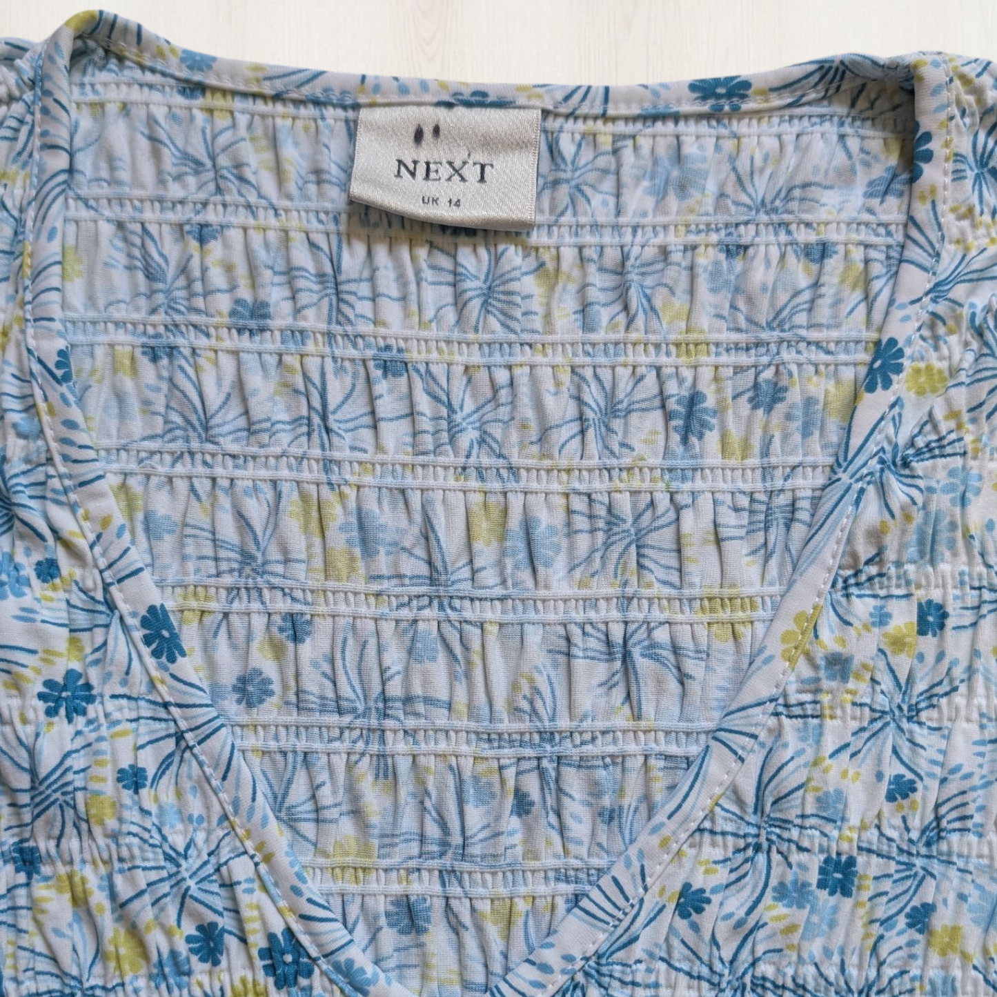 00's Cottagecore Shirred Top