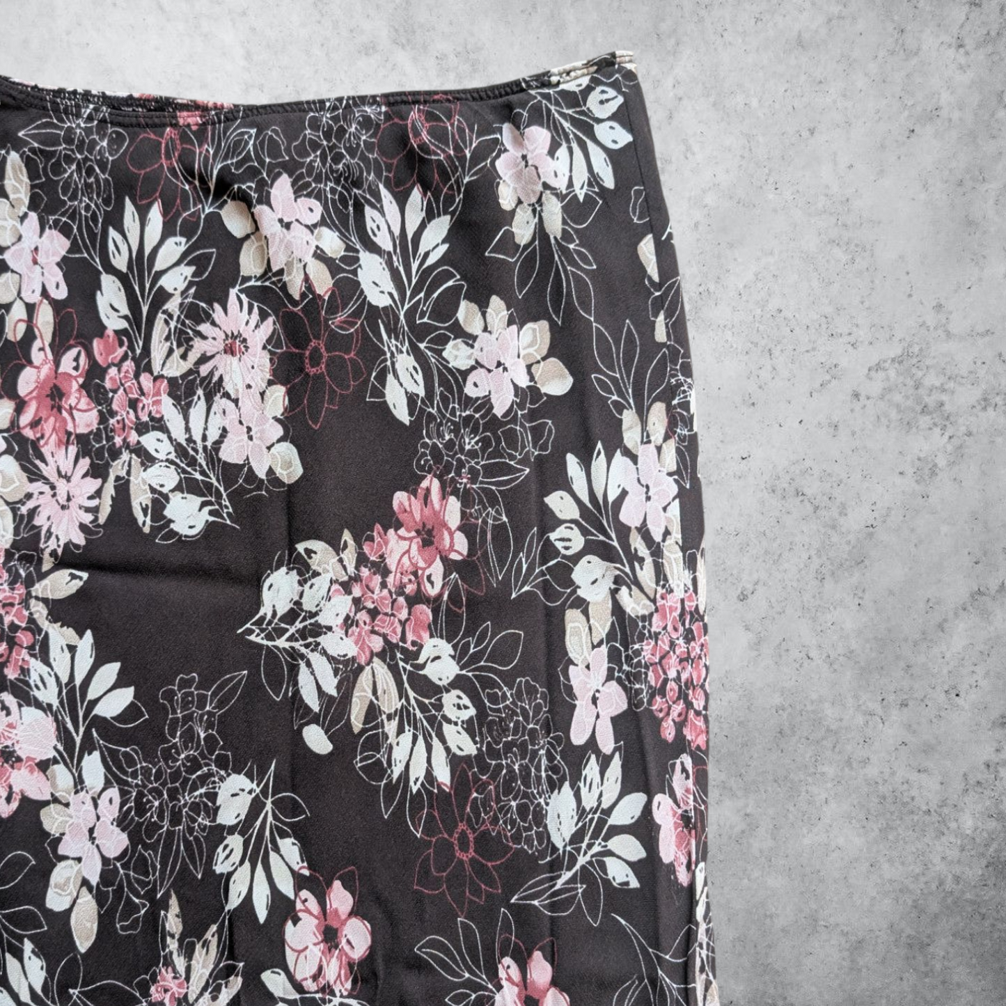 00's Floral Maxi Skirt