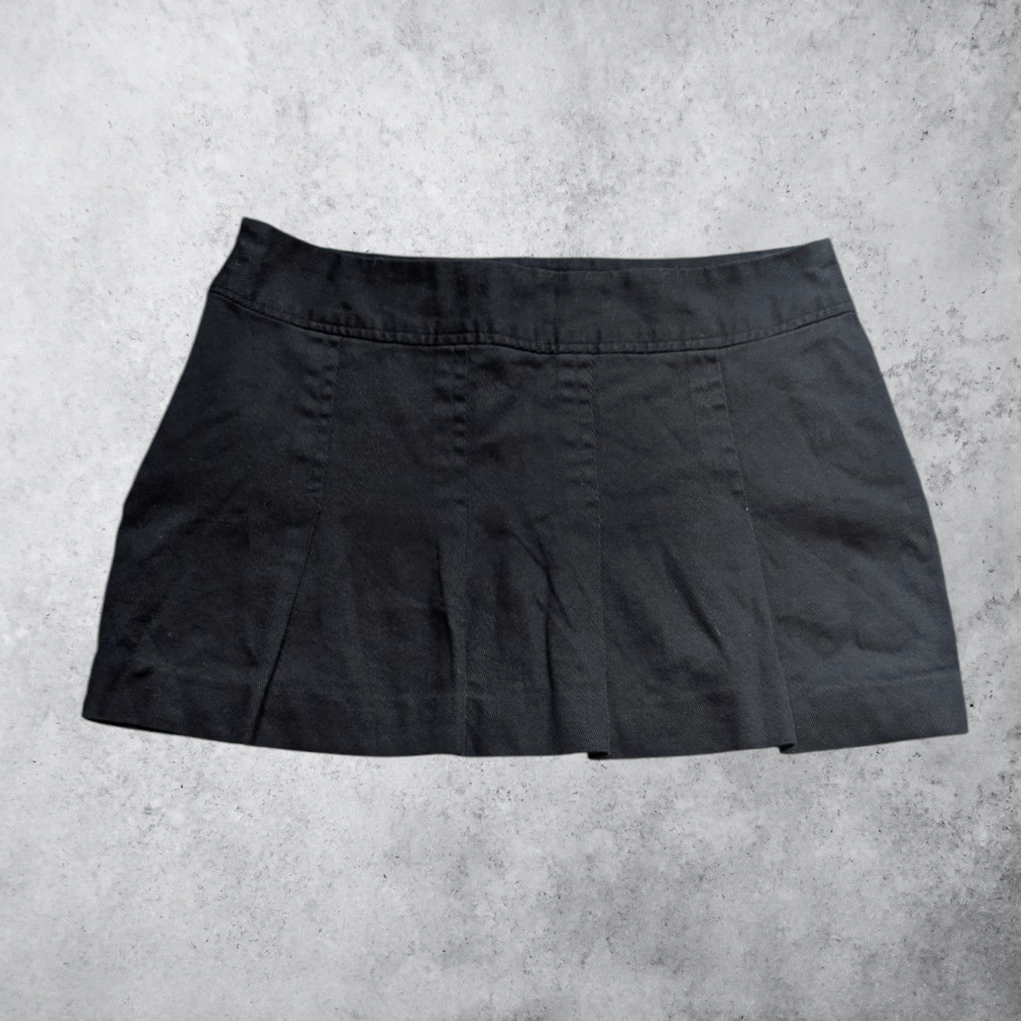 00's Black Bow Mini Skirt
