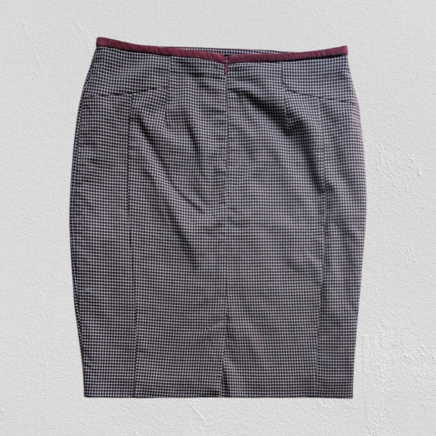 Houndstooth Pencil Skirt