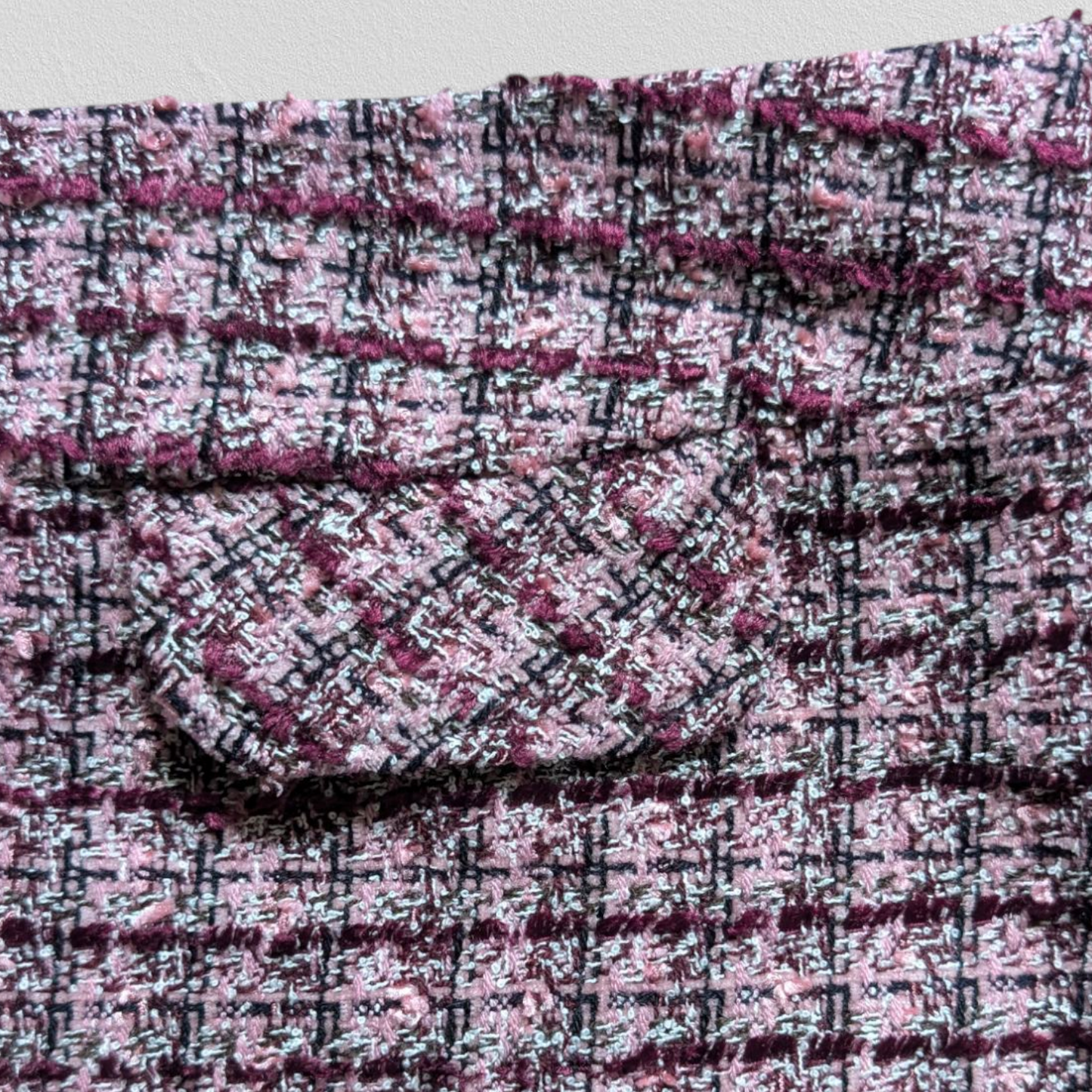 00's Pink Tweed Mini Skirt