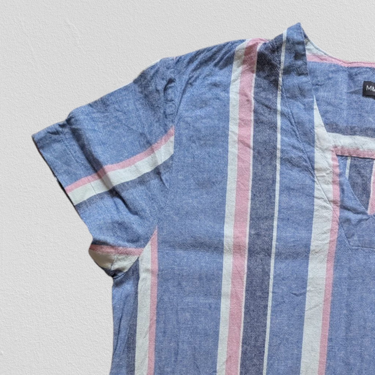 Striped Linen Shift Dress