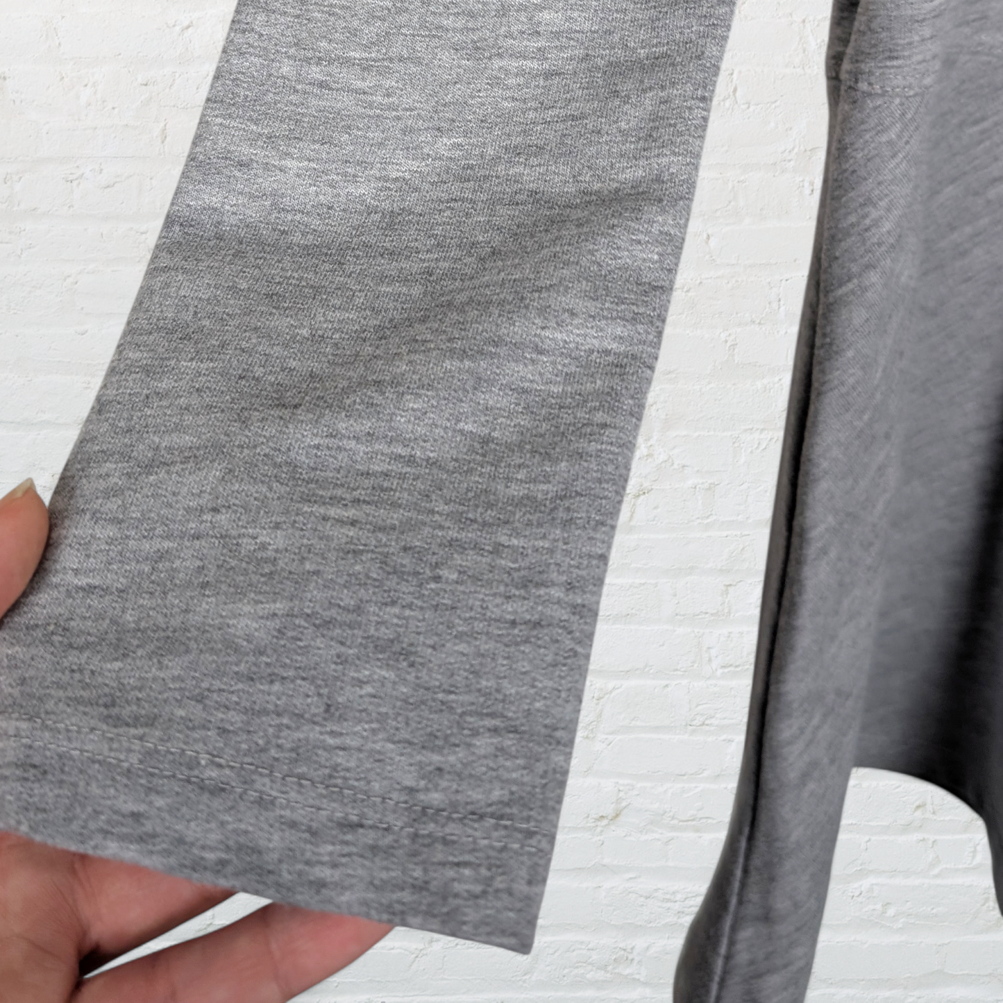 Marl Grey Longline Long Sleeve Tunic