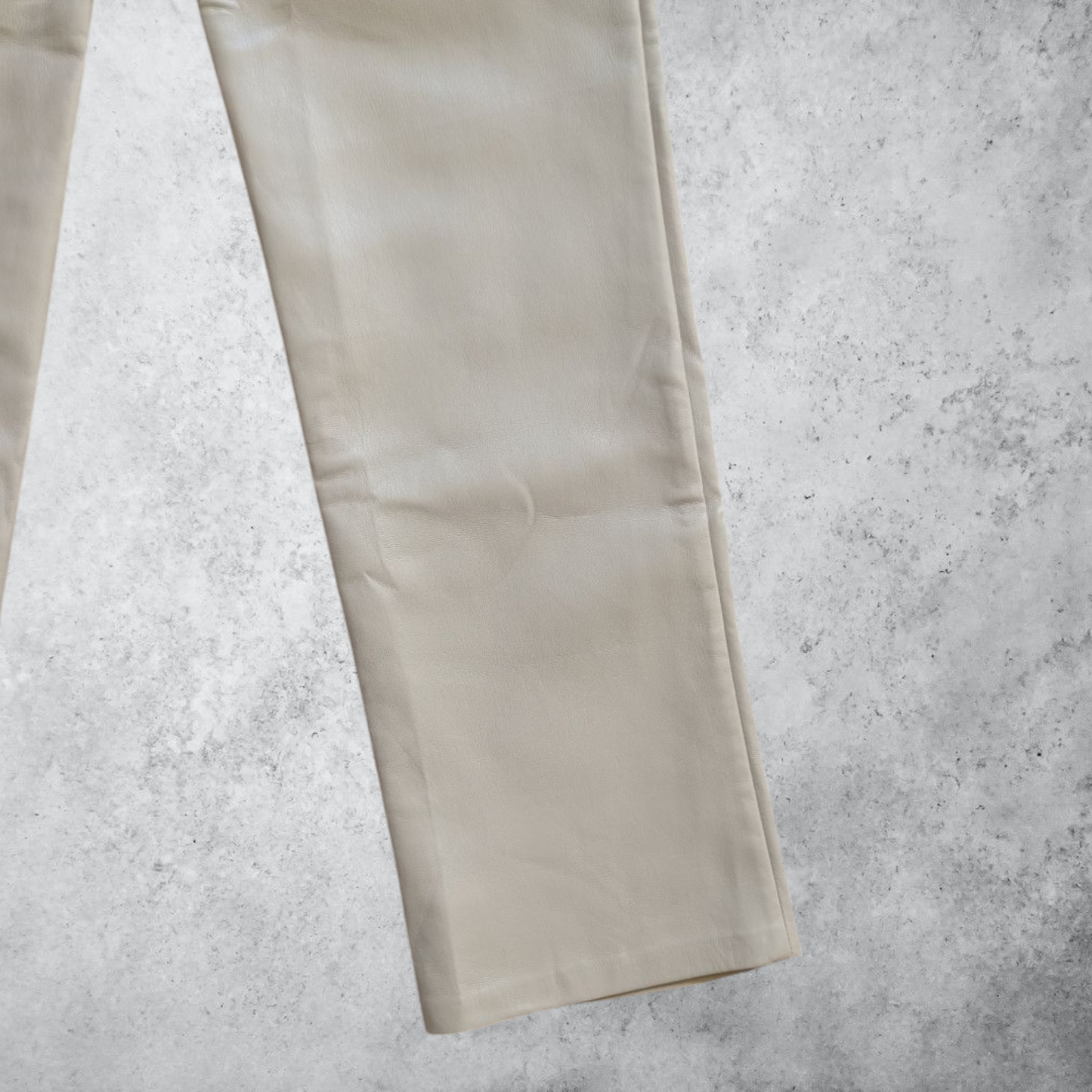 Guess Cream Faux Leather Trousers