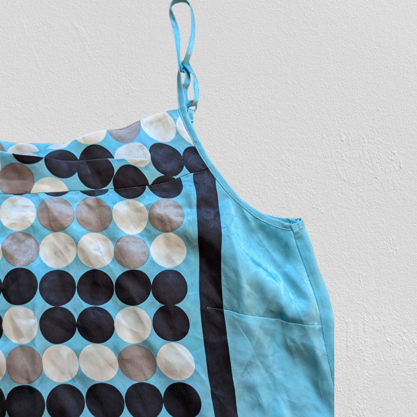 00's Turquoise Abstract Cami
