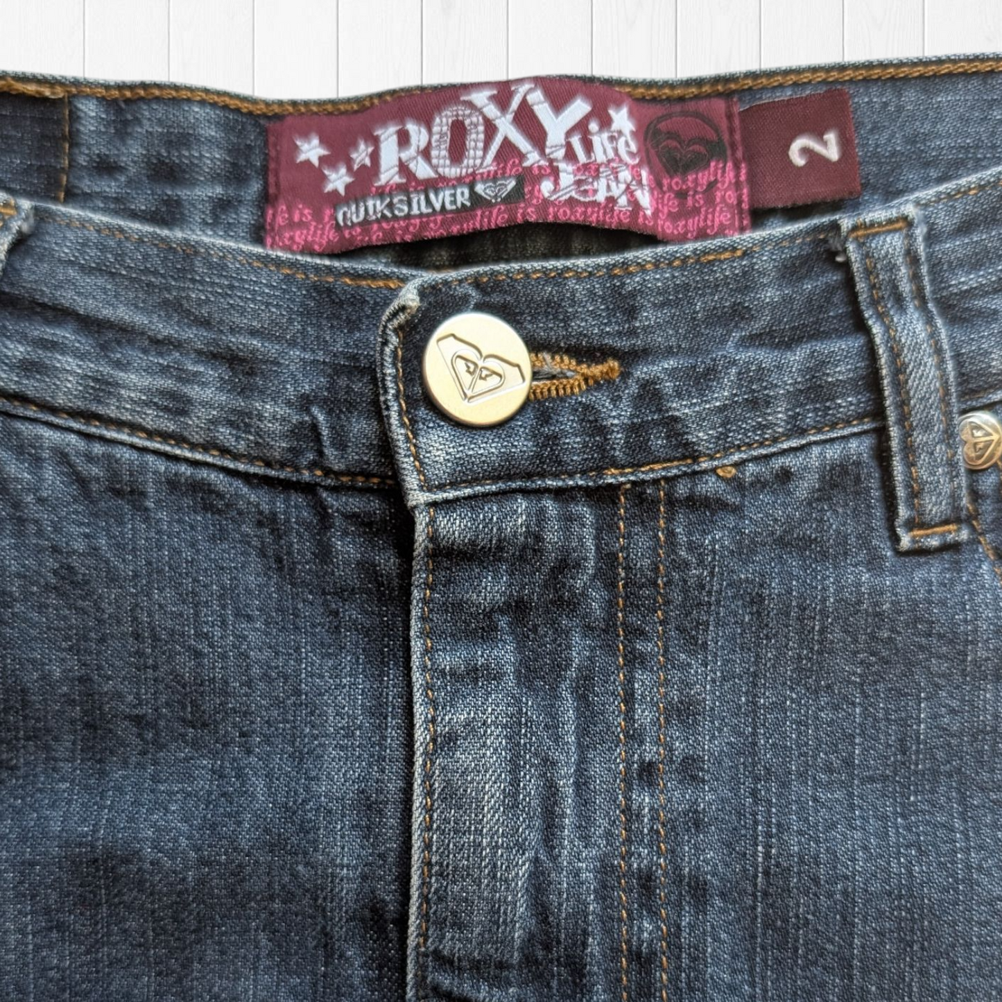 00's Roxy Denim Midi Skirt