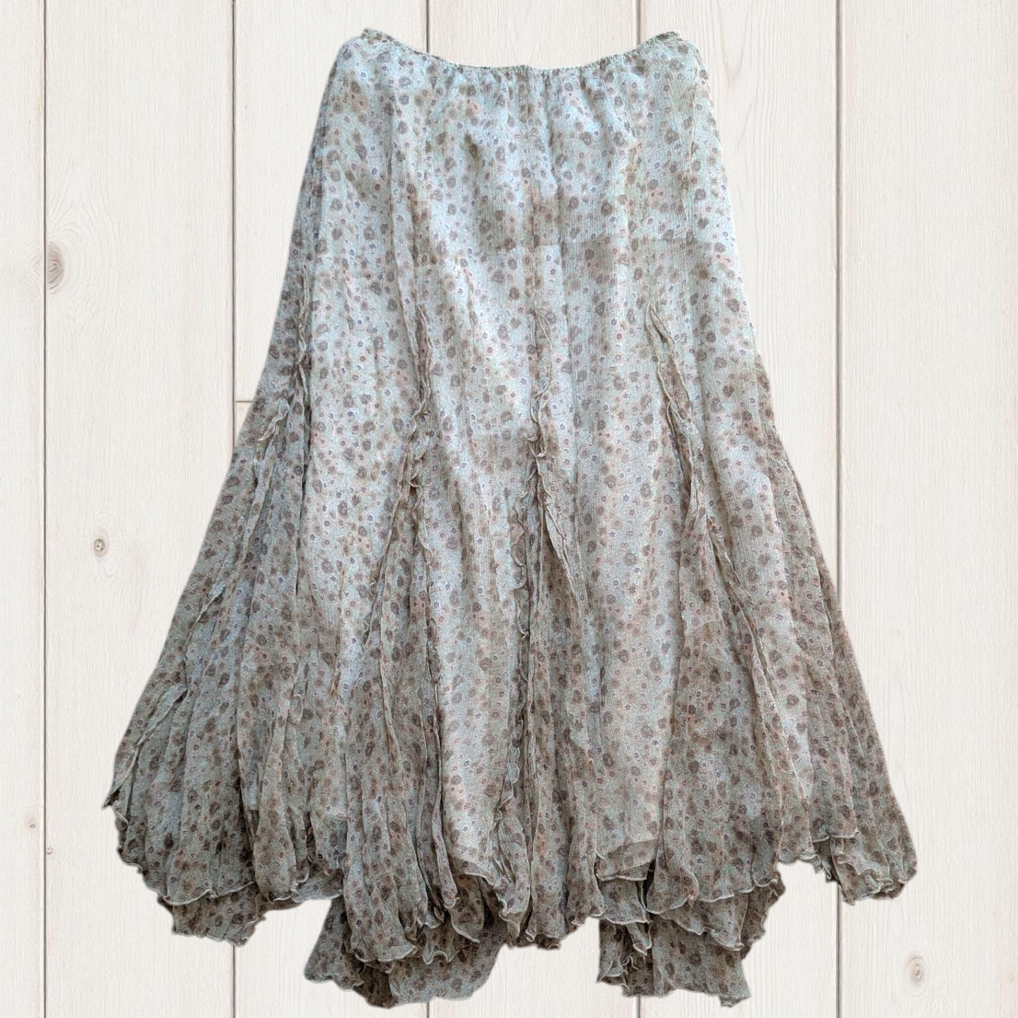 00's Silk Ruffle Fairy Skirt