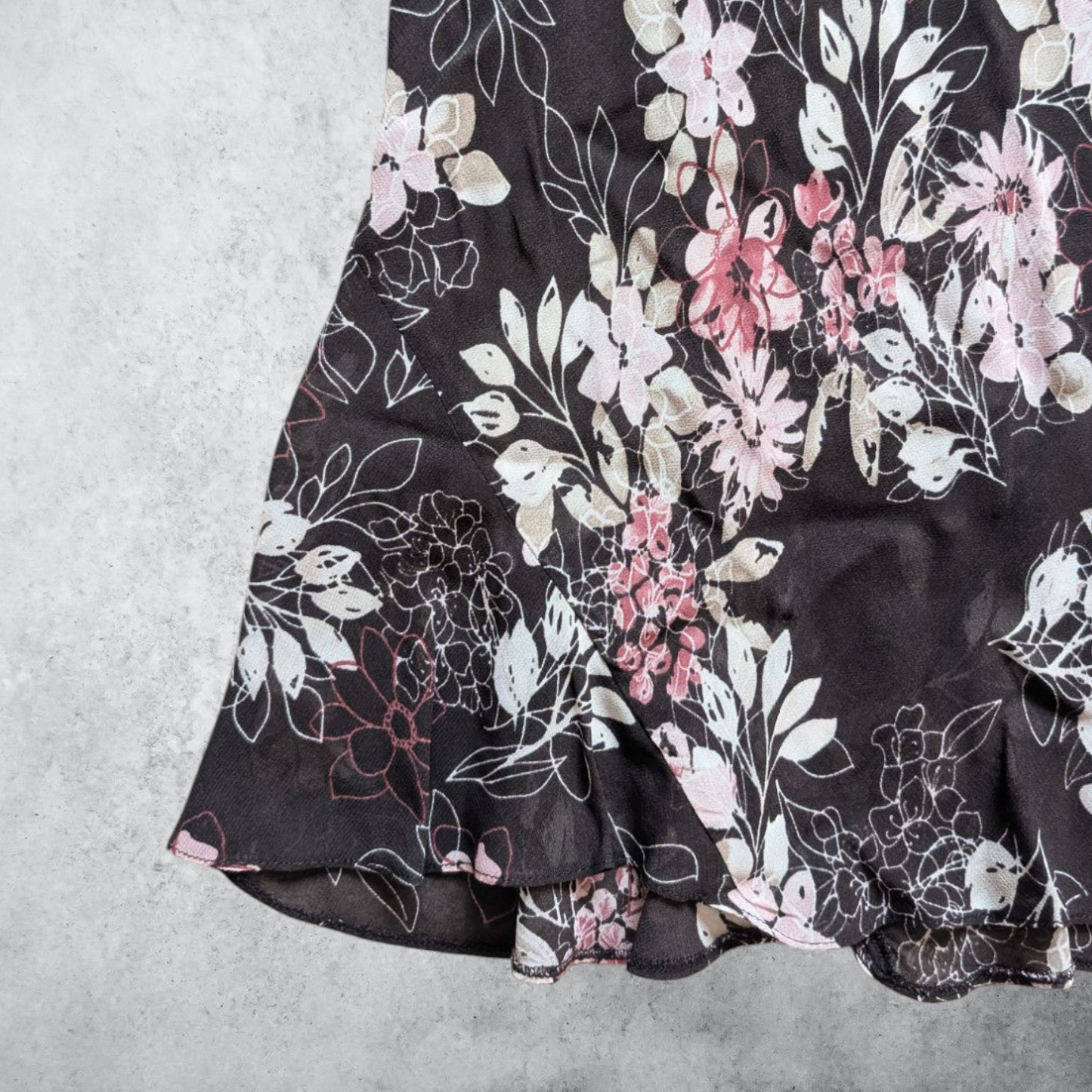 00's Floral Maxi Skirt
