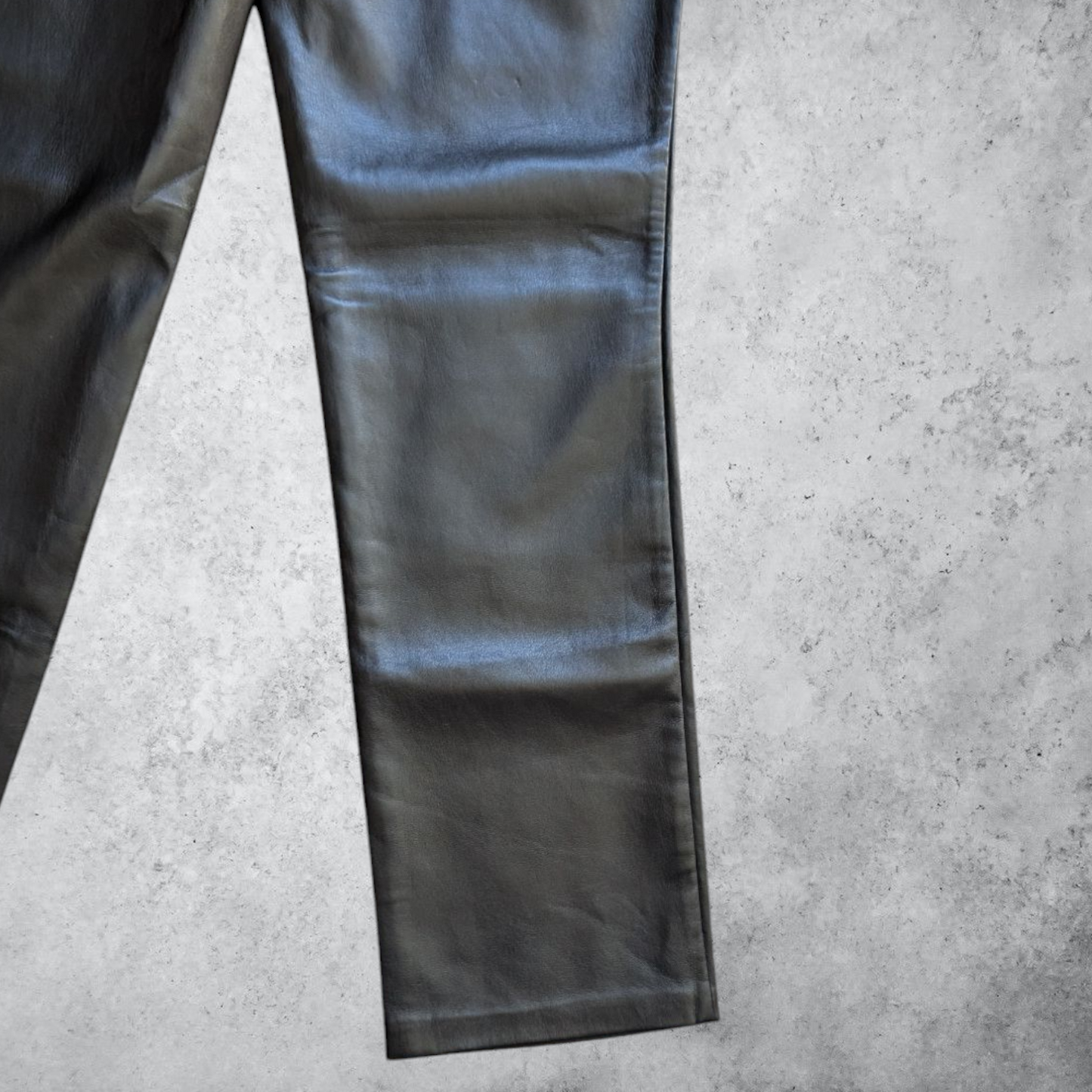 Guess Black Faux Leather Trousers