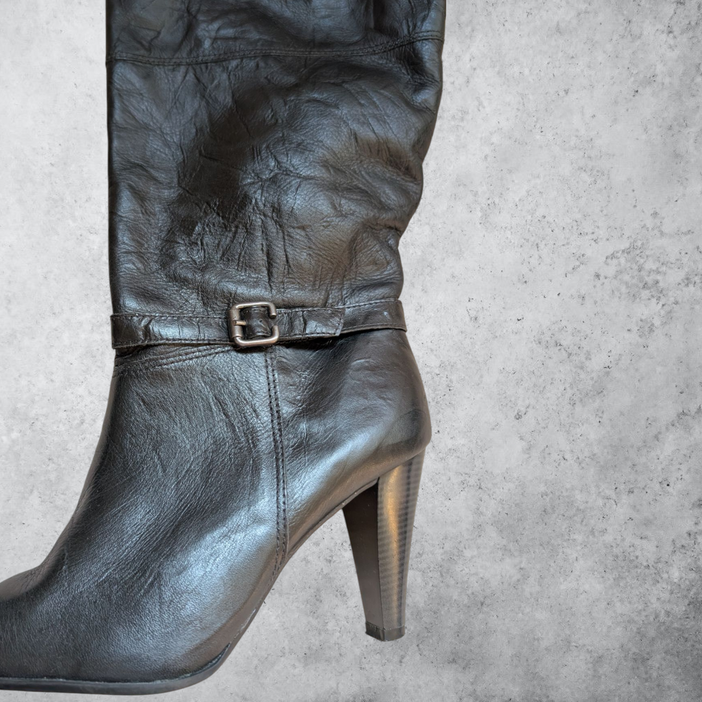 00's Black Heeled Boots