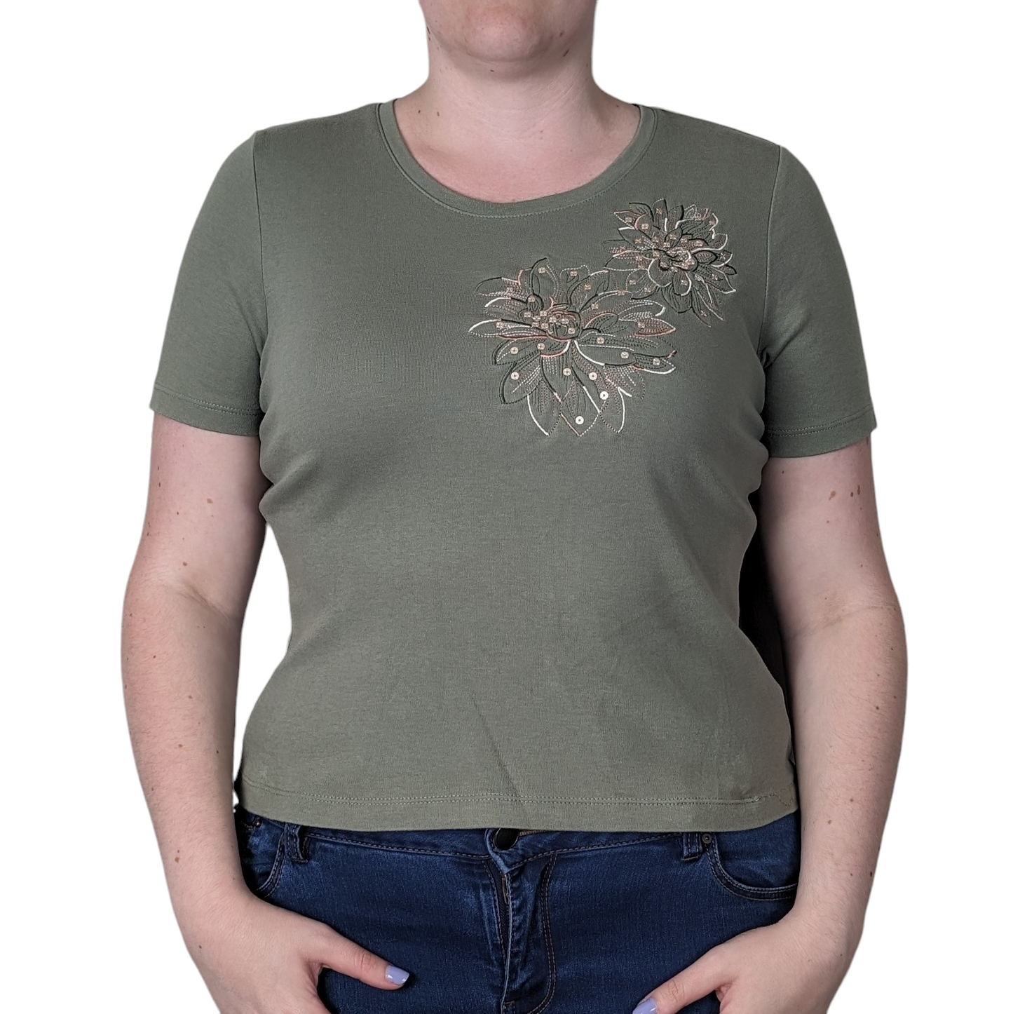 00's Khaki Baby Tee