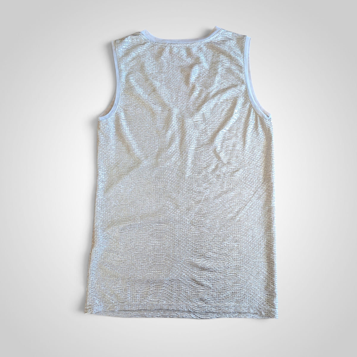 Reiss Champagne Metallic V Neck Vest Top
