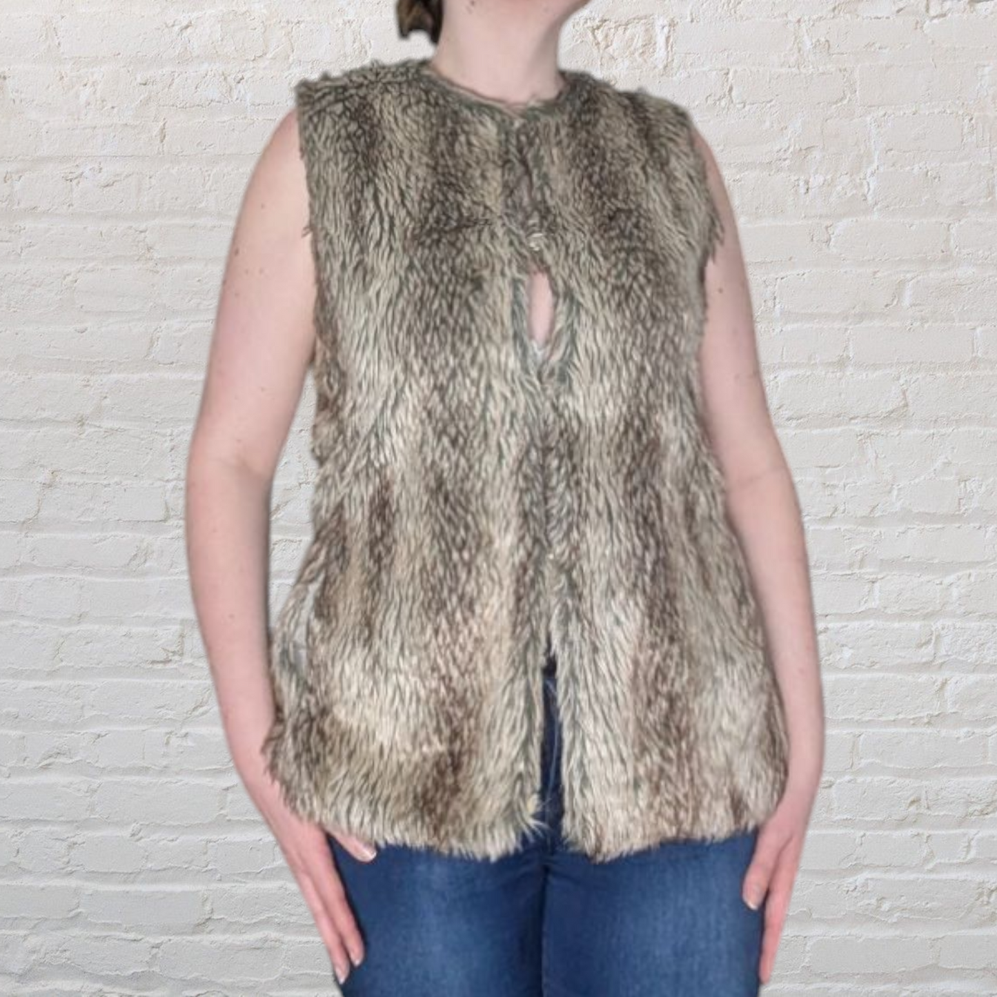 00's Faux Fur Gilet