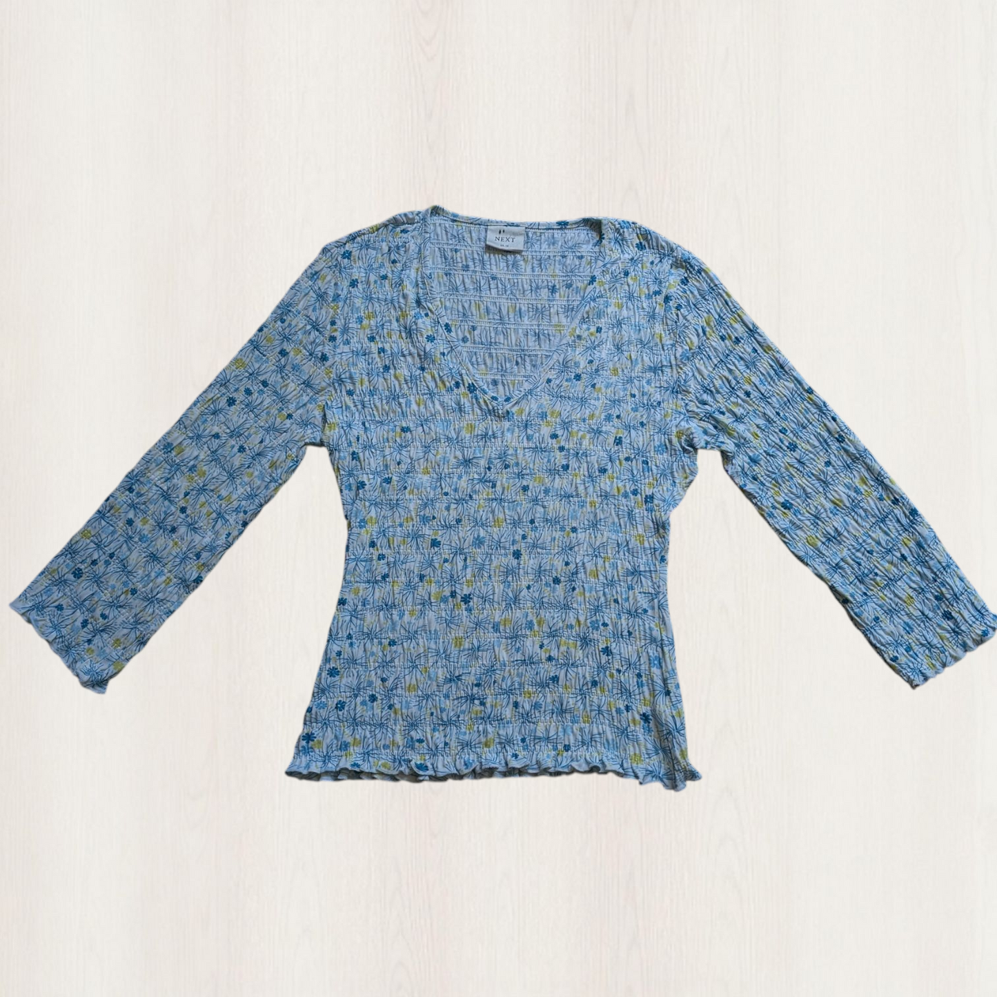 00's Cottagecore Shirred Top