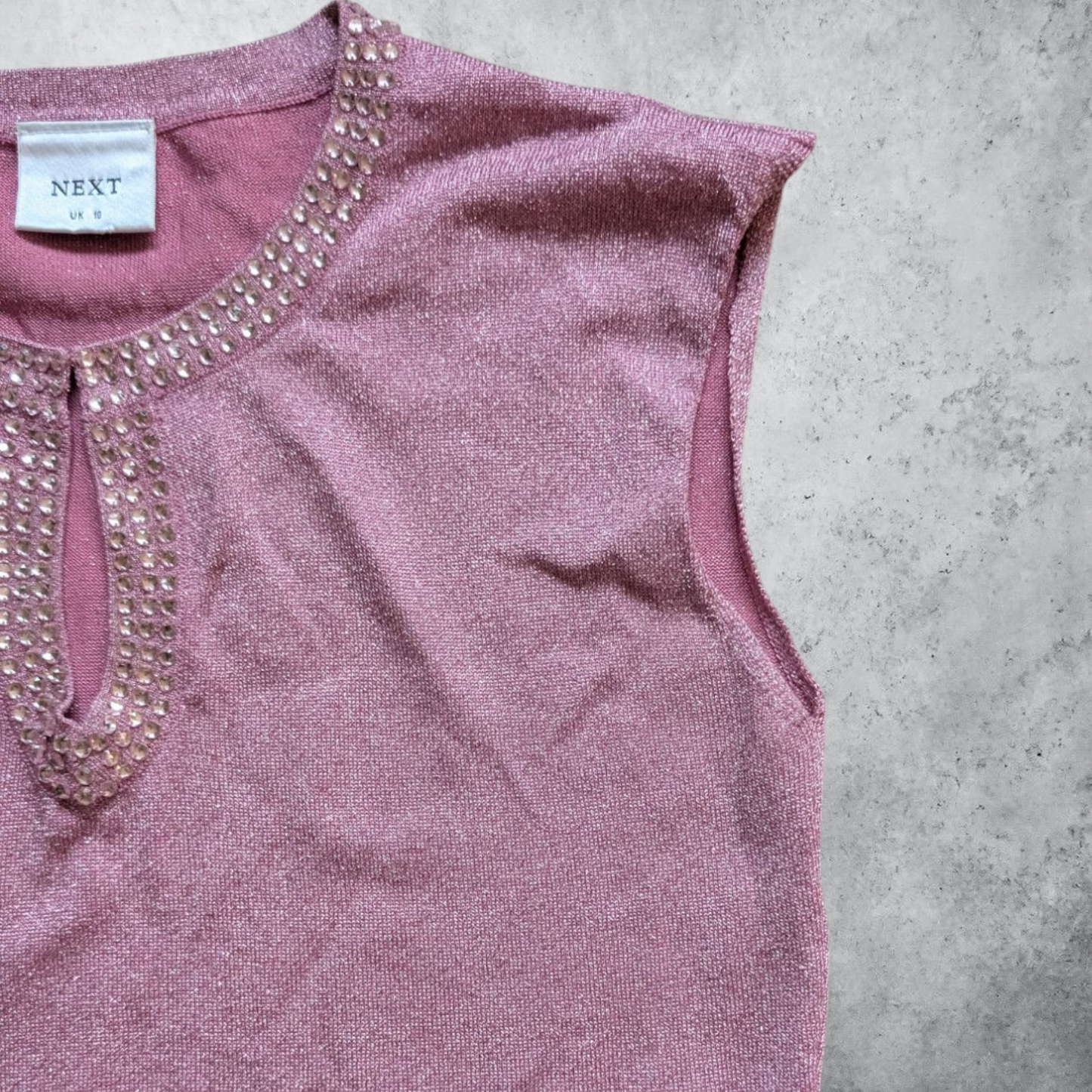 00's Pink Sparkly Top