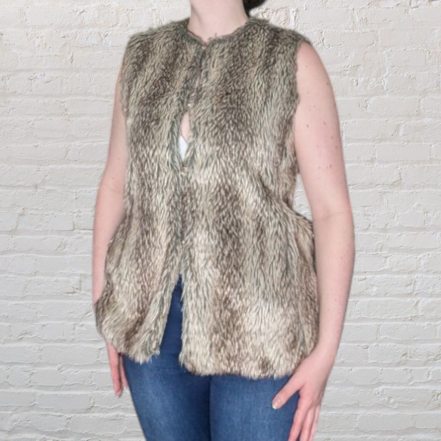 00's Faux Fur Gilet