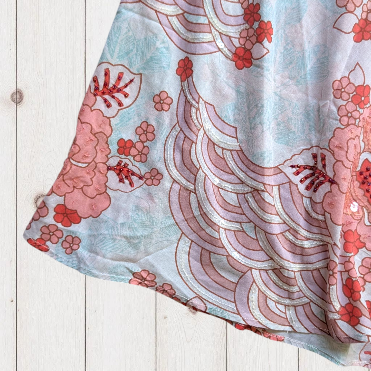 00s Oriental Fairycore Midi Skirt