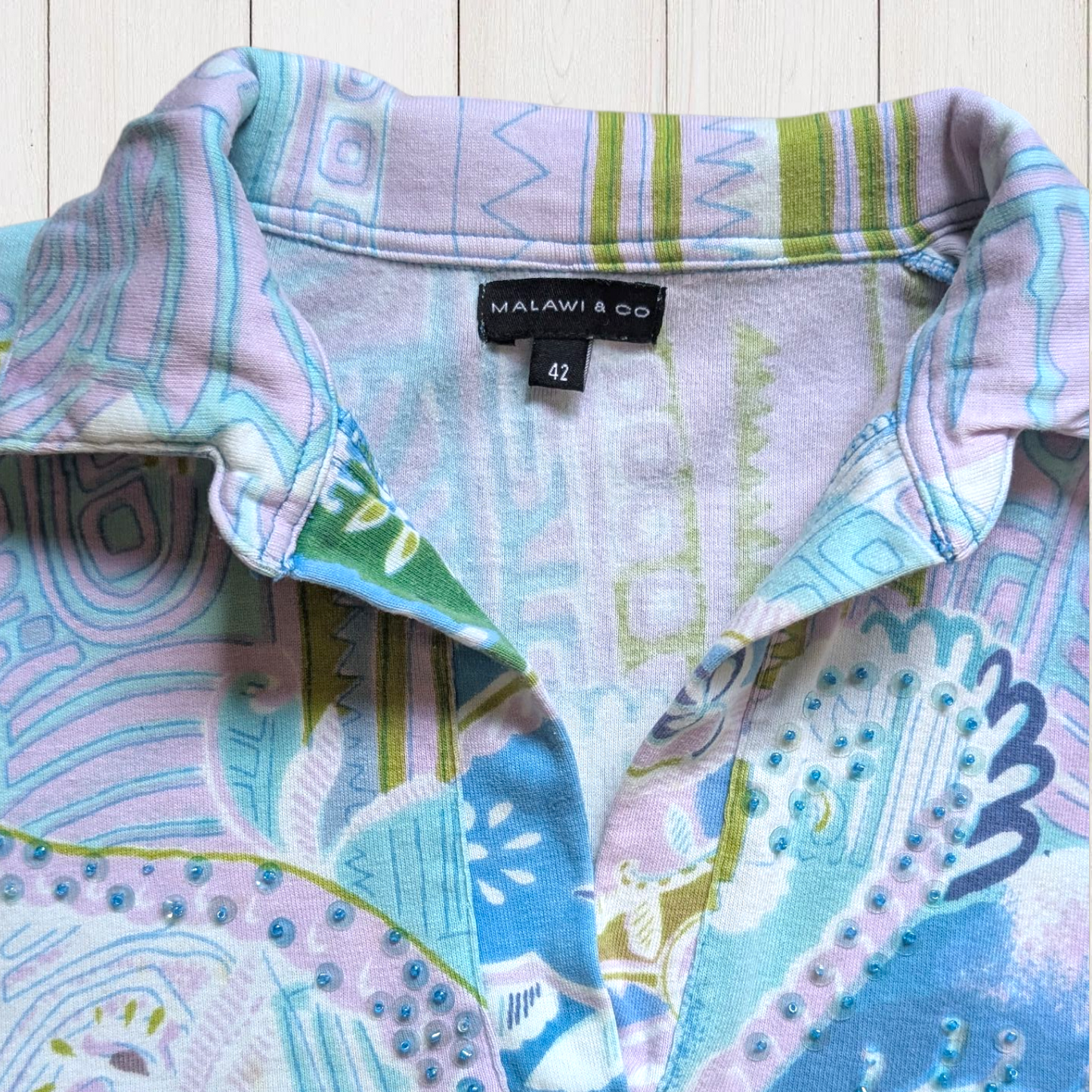 00's Turquoise Crop Top