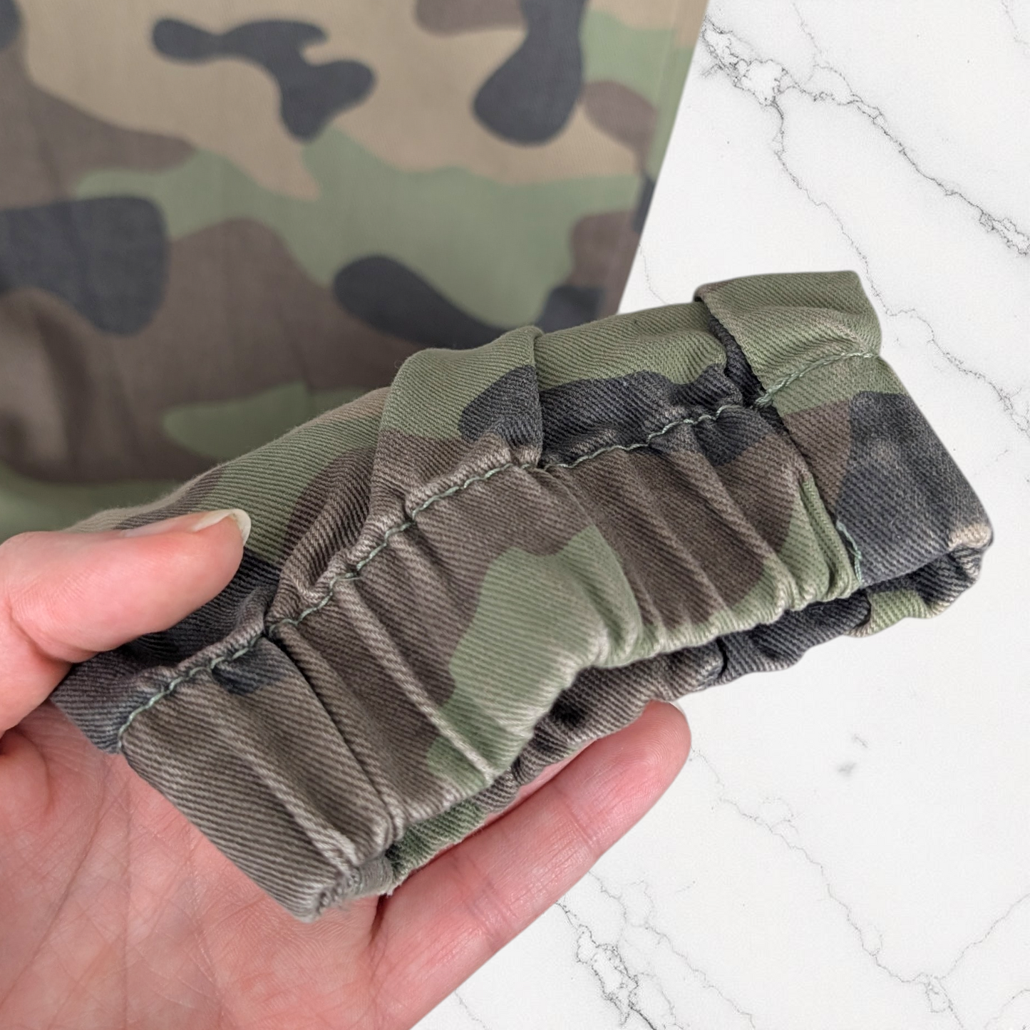 Khaki Camo Cargo Trousers