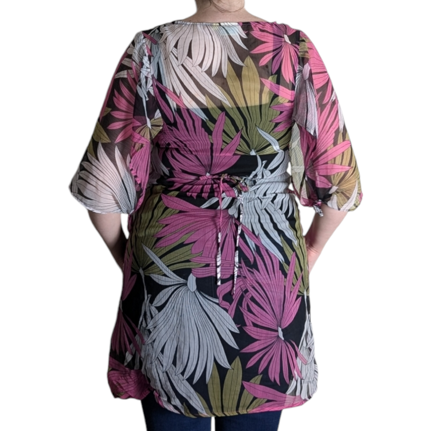 00's Tropical Bikini Cover-up