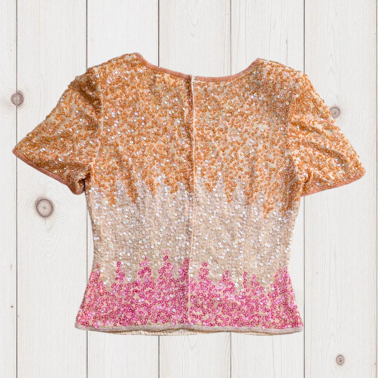 80s Frank Usher Beaded Top