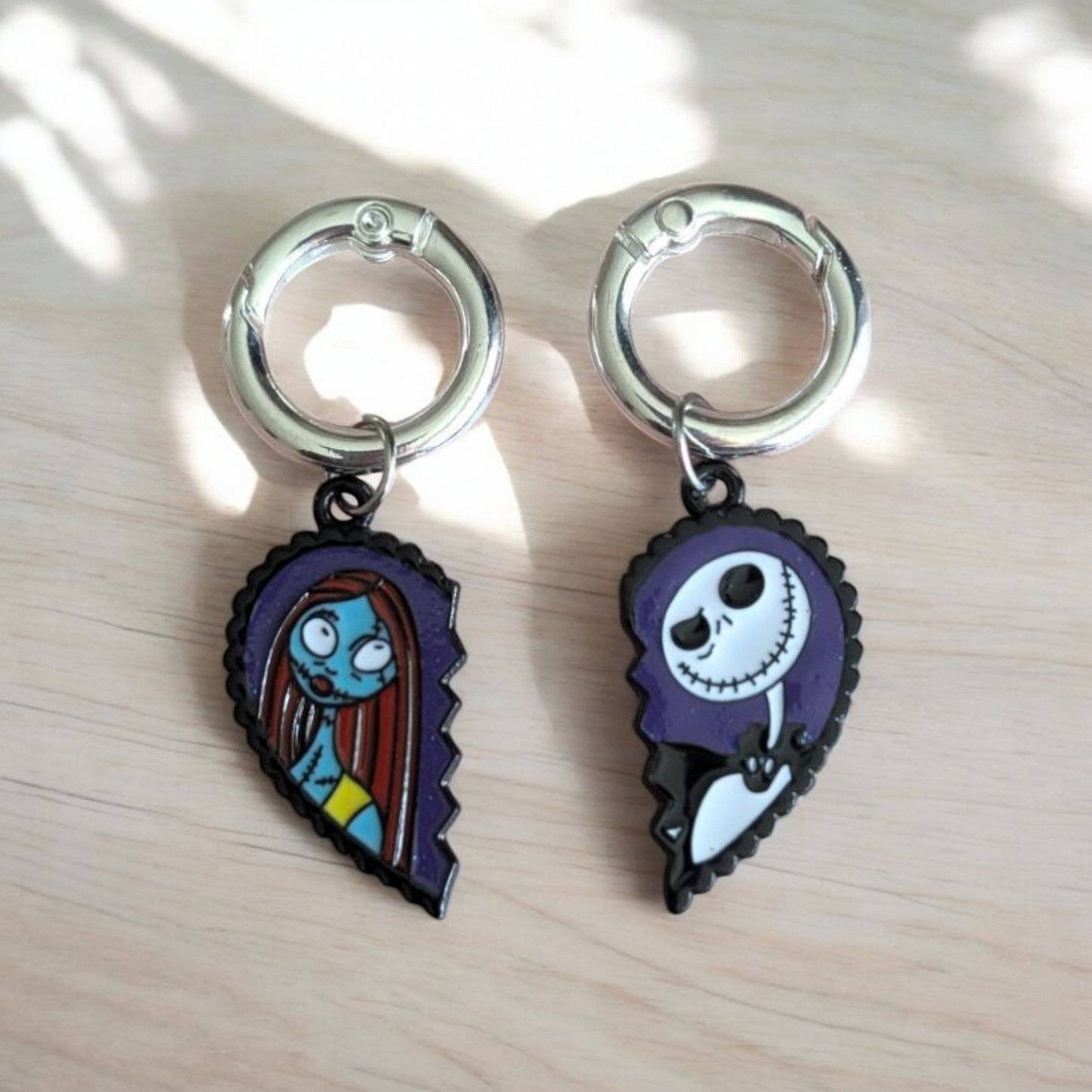 Jack & Sally Boot Charms