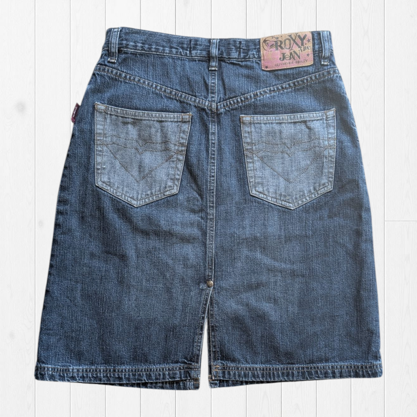 00's Roxy Denim Midi Skirt