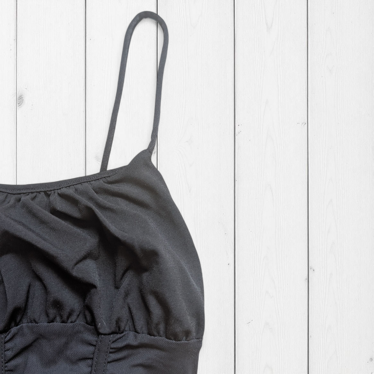 y2k Grunge Slinky Black Cami