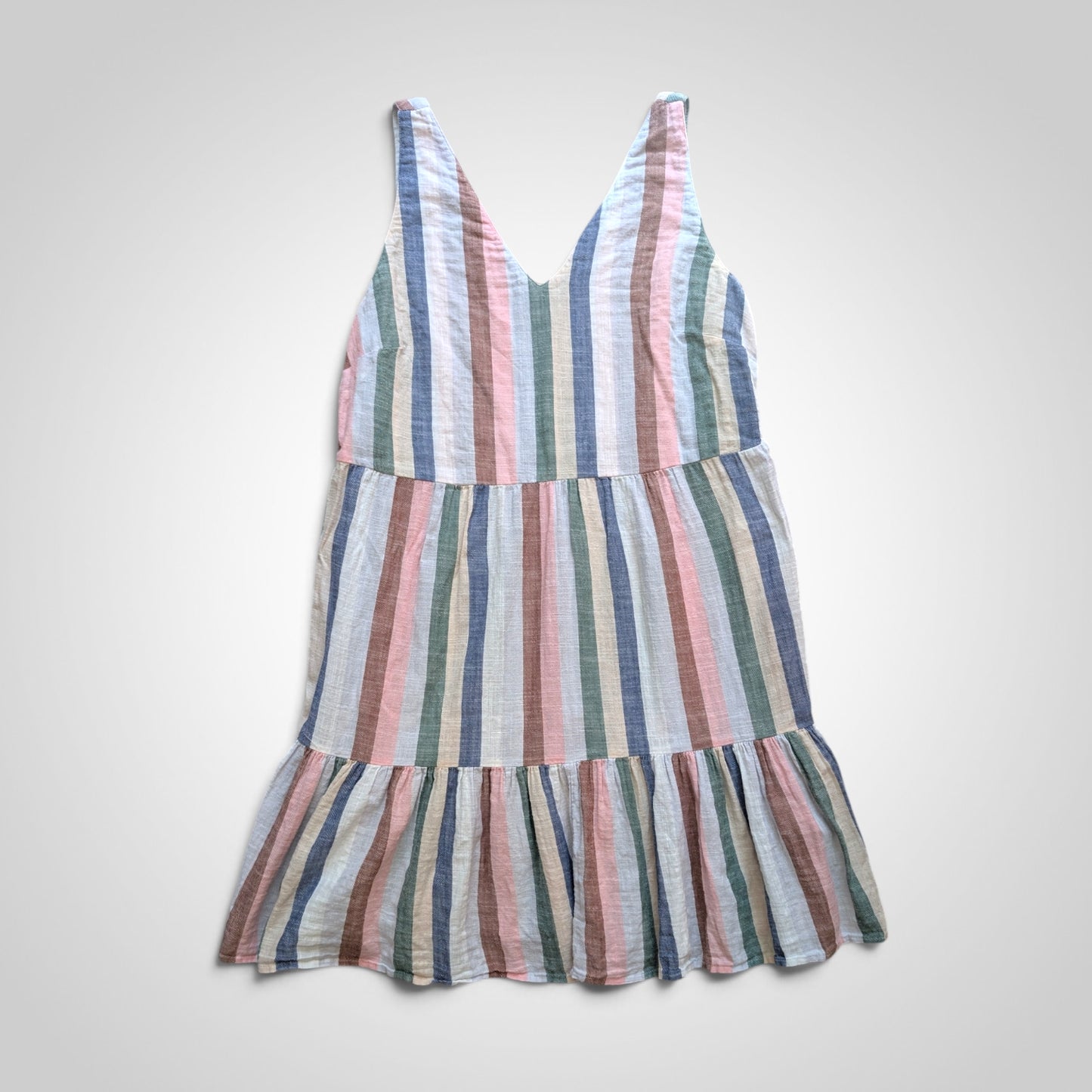 Boho Multicolour Striped Sundress
