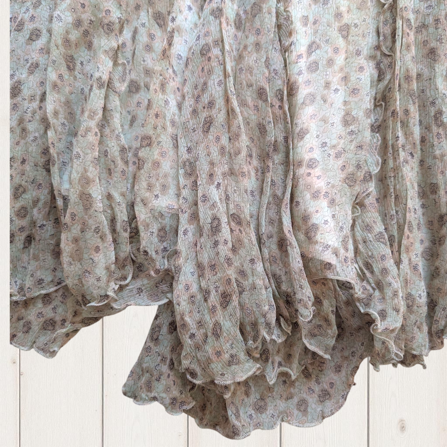 00's Silk Ruffle Fairy Skirt