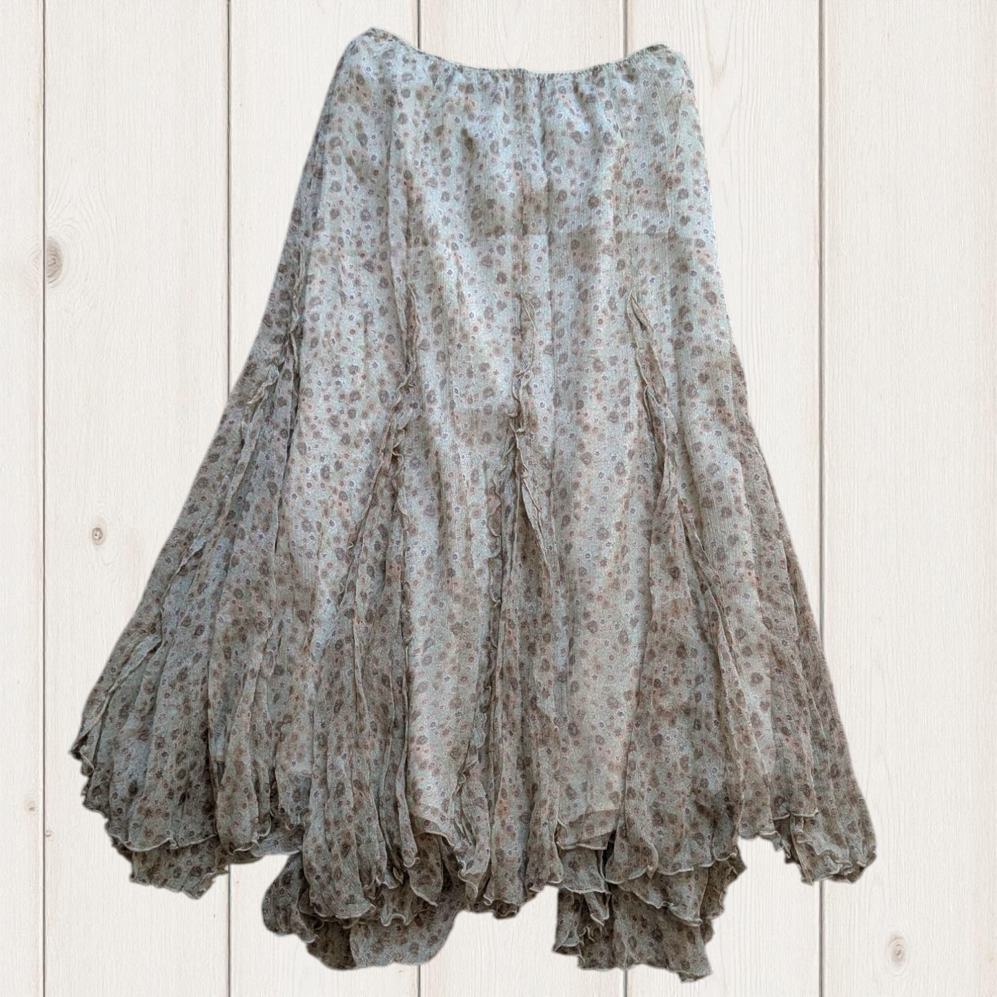 00's Silk Ruffle Fairy Skirt