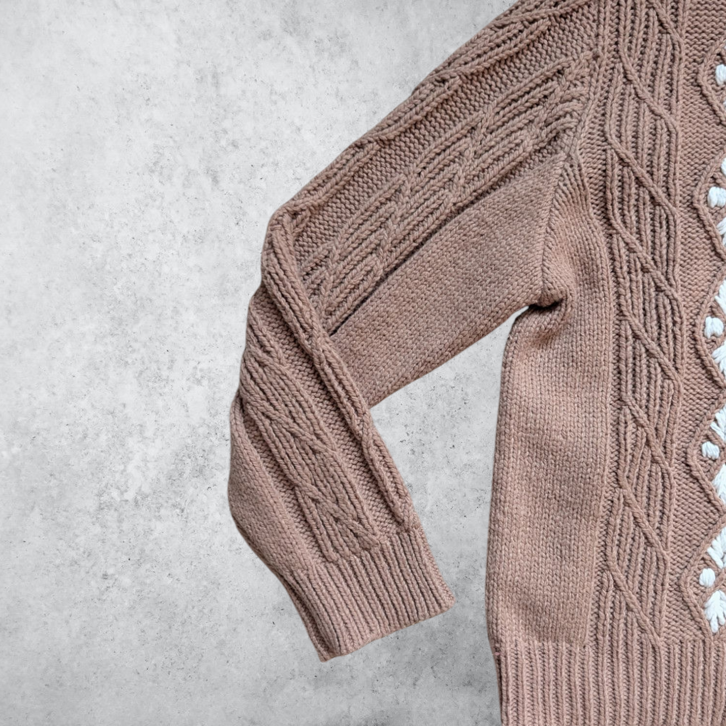 Brown Chunky Knit Cardigan