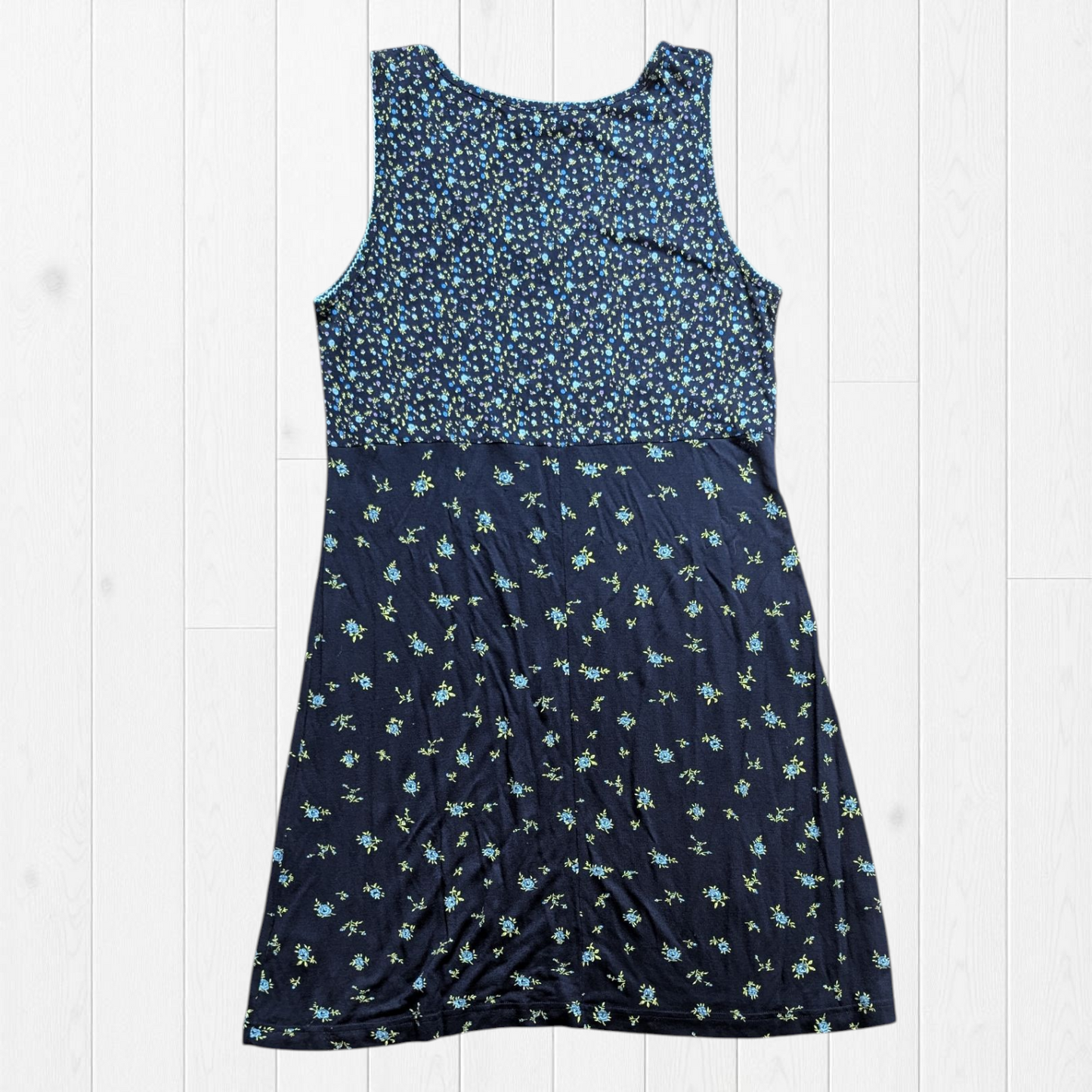 00's Navy Blue Cottagecore Dress
