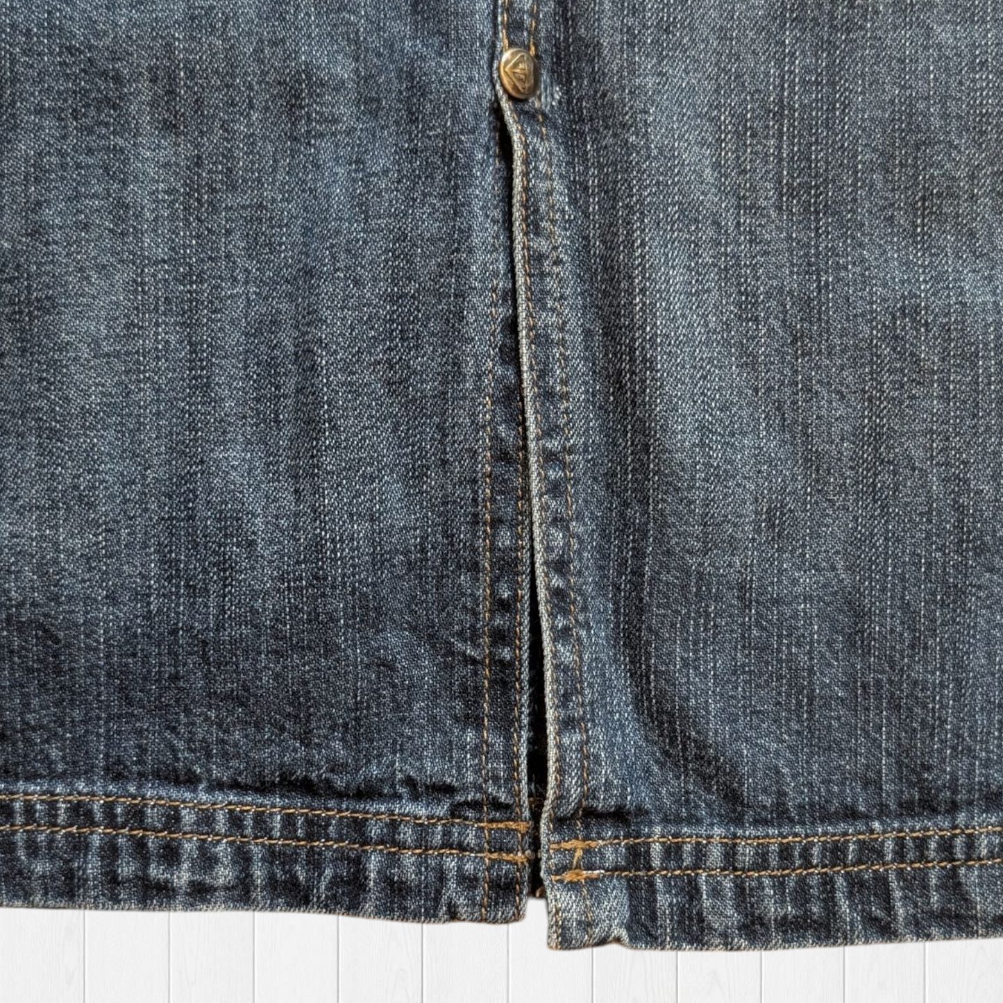 00's Roxy Denim Midi Skirt