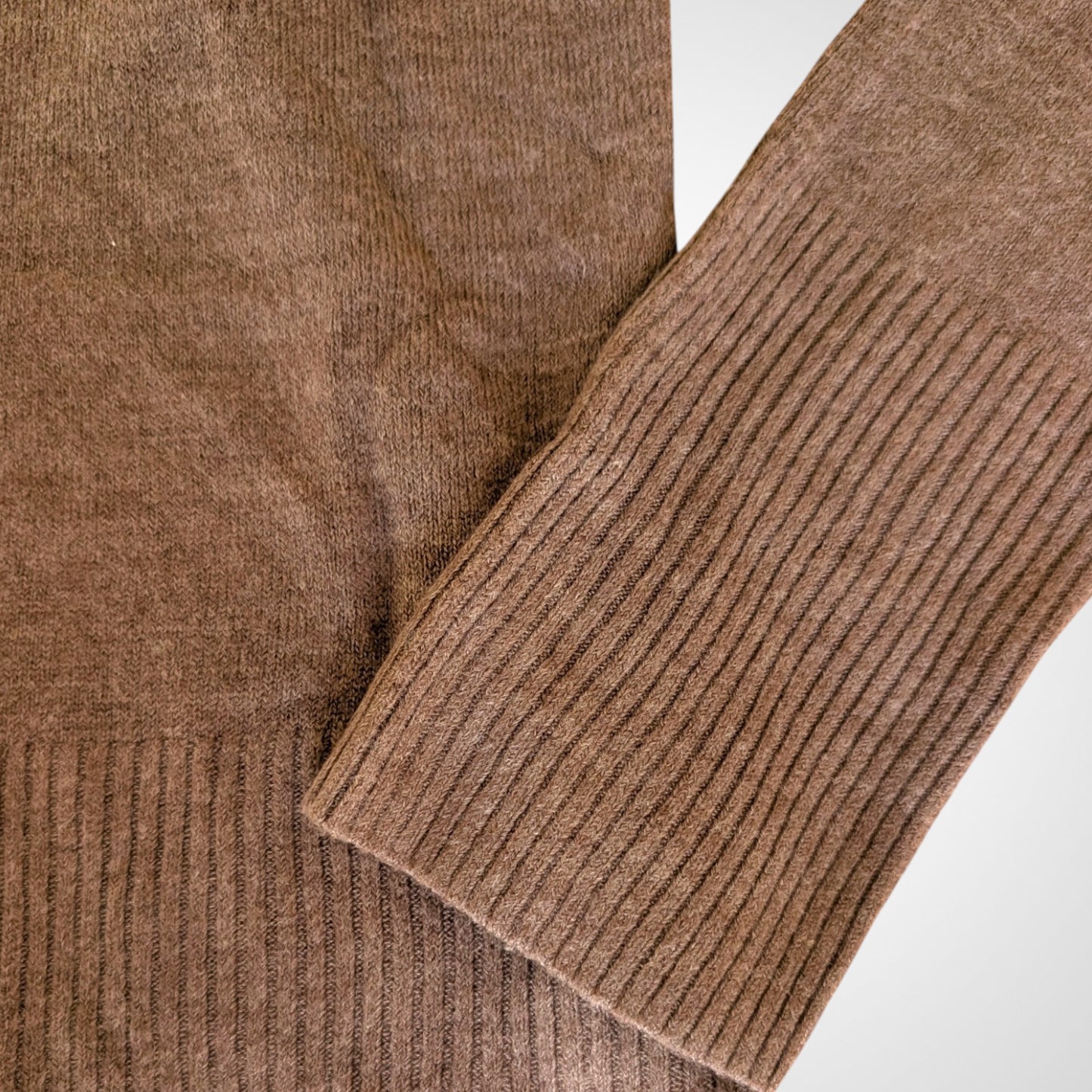 Brown Roll Neck Jumper
